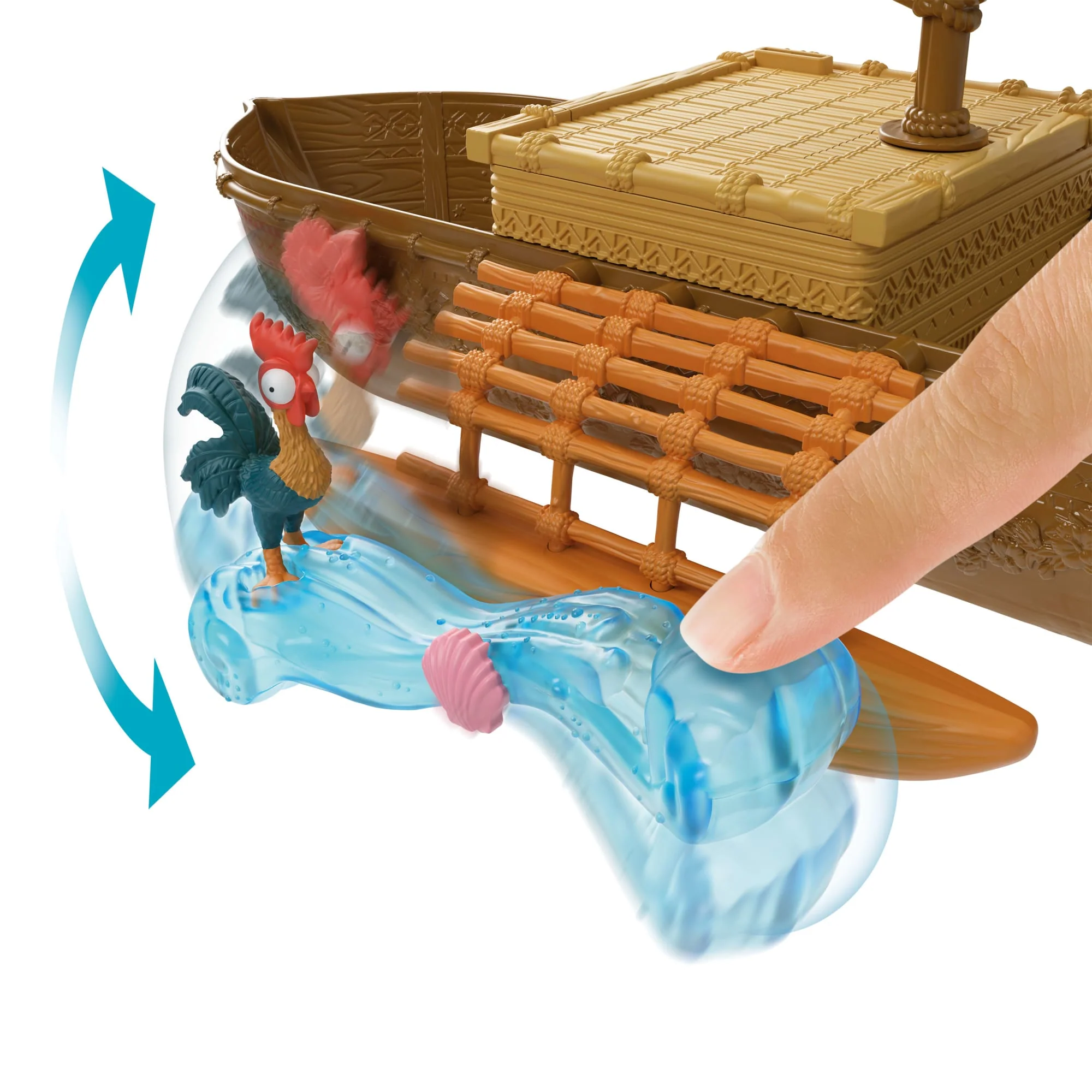 Conjunto Canoa De Aventurera Oceánica De Vaiana De Disney Con 5 Áreas De Juego, 9 Accesorios Y Figura De Animal - Image 3