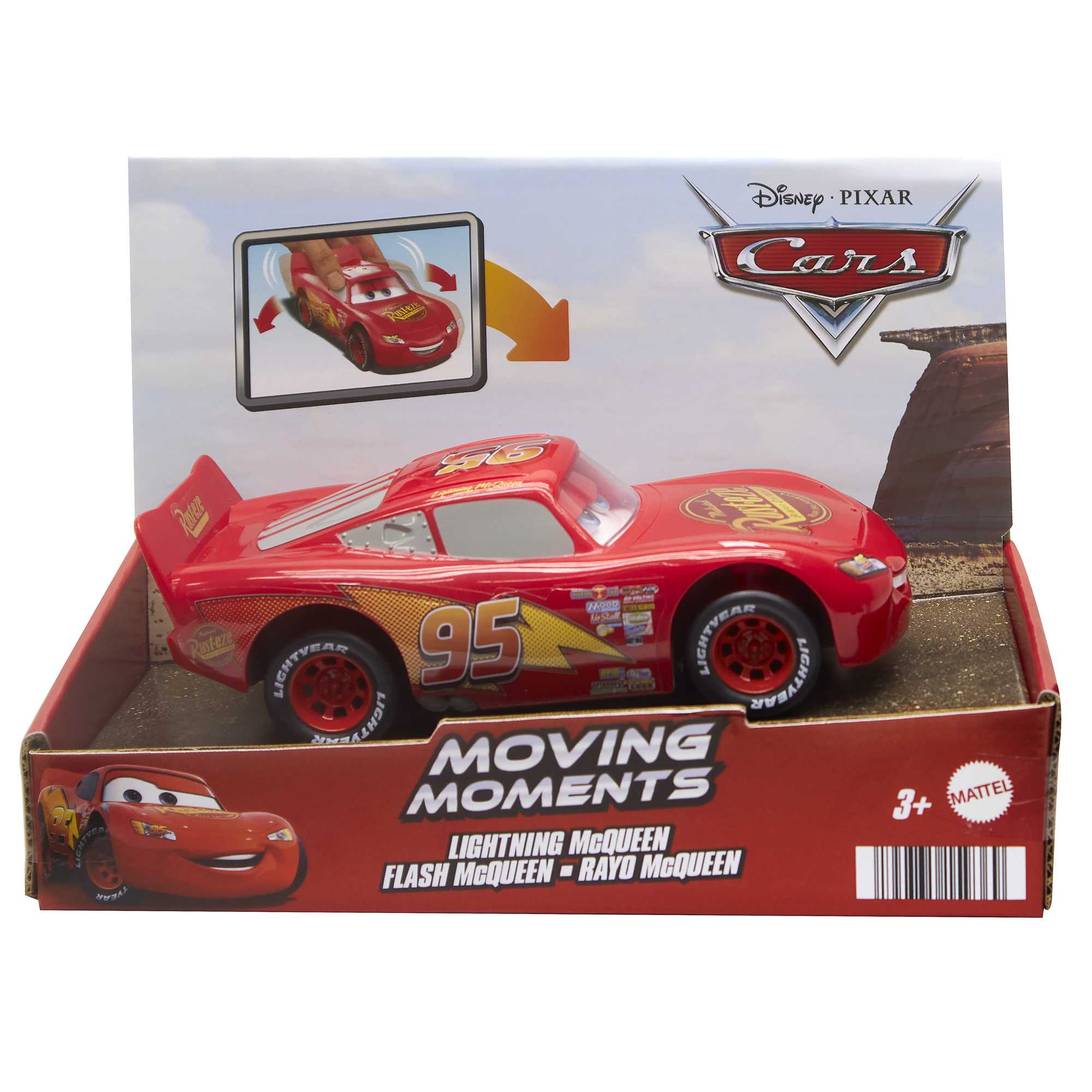 Disney Ve Pixar Cars, Hareketli Gözlere Ve Ağza Sahip Hareketli DOStlar Şimşek Mcqueen Oyuncak Arabası - Image 5