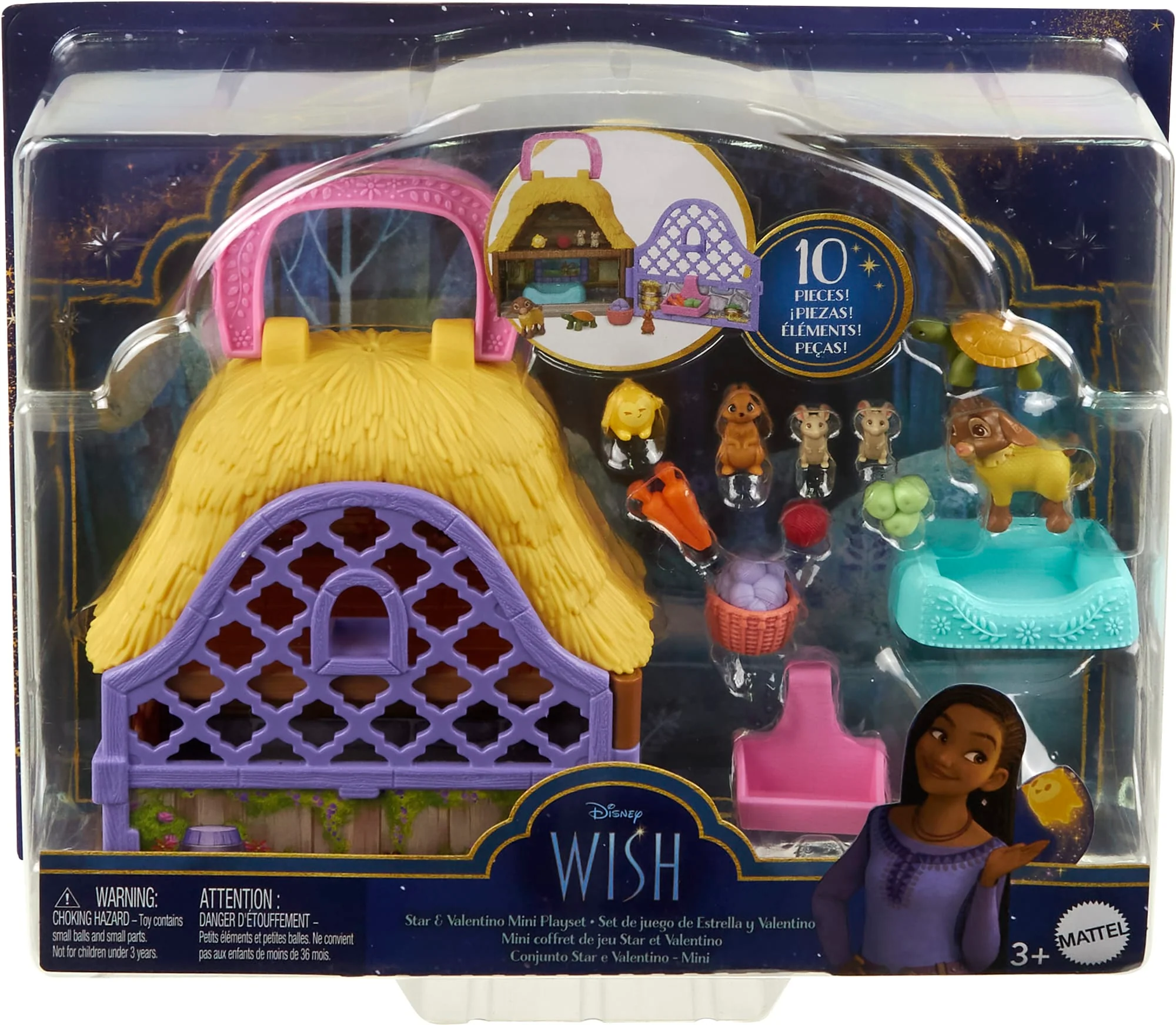 Disney's Wish Star & Valentino Mini Playset With Goat & Star Mini Figures, Plus 10 Accessories - Image 6