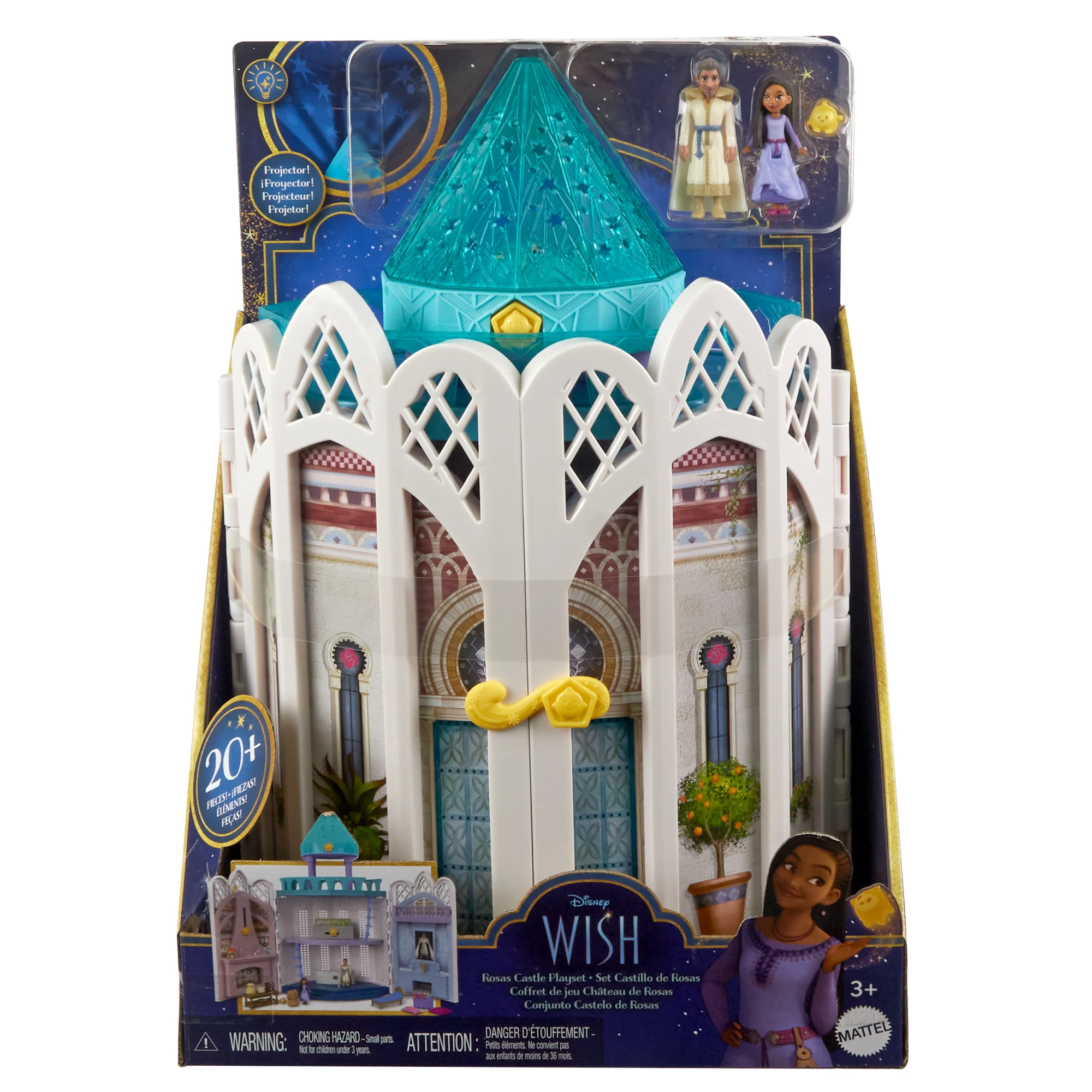 Disney's Wish Rosas Castle Playset, Dollhouse With 2 Posable Mini Dolls, Star Figure & 20 Accessories - Image 6