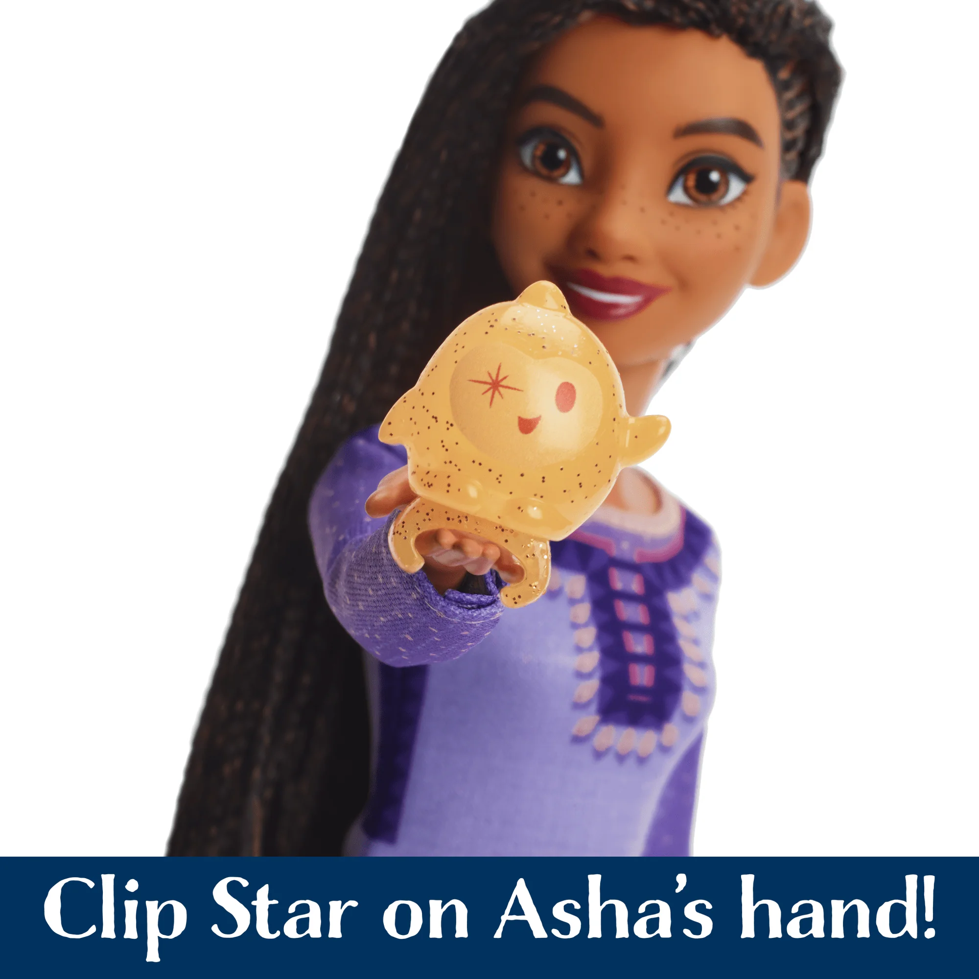 Disney's Wish Singing Asha Of Rosas Fashion Doll & Star Figure, Posable With Removable Outfit (English) - Image 4