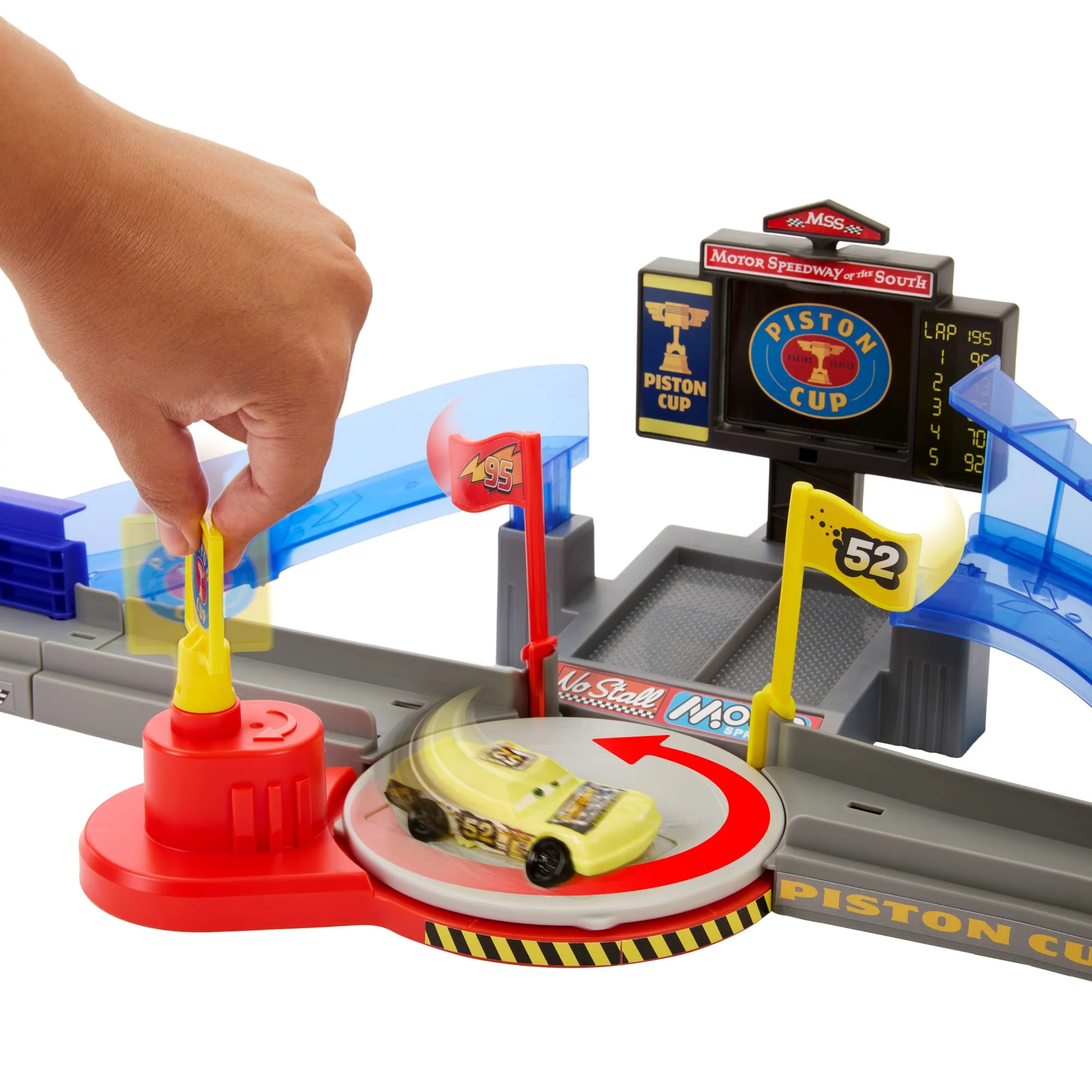 Conjunto De Juego De Pista De Carreras Acrobáticas Copa Pistón De Disney Y Pixar Cars Con Juguete De Rayo Mcqueen - Image 3