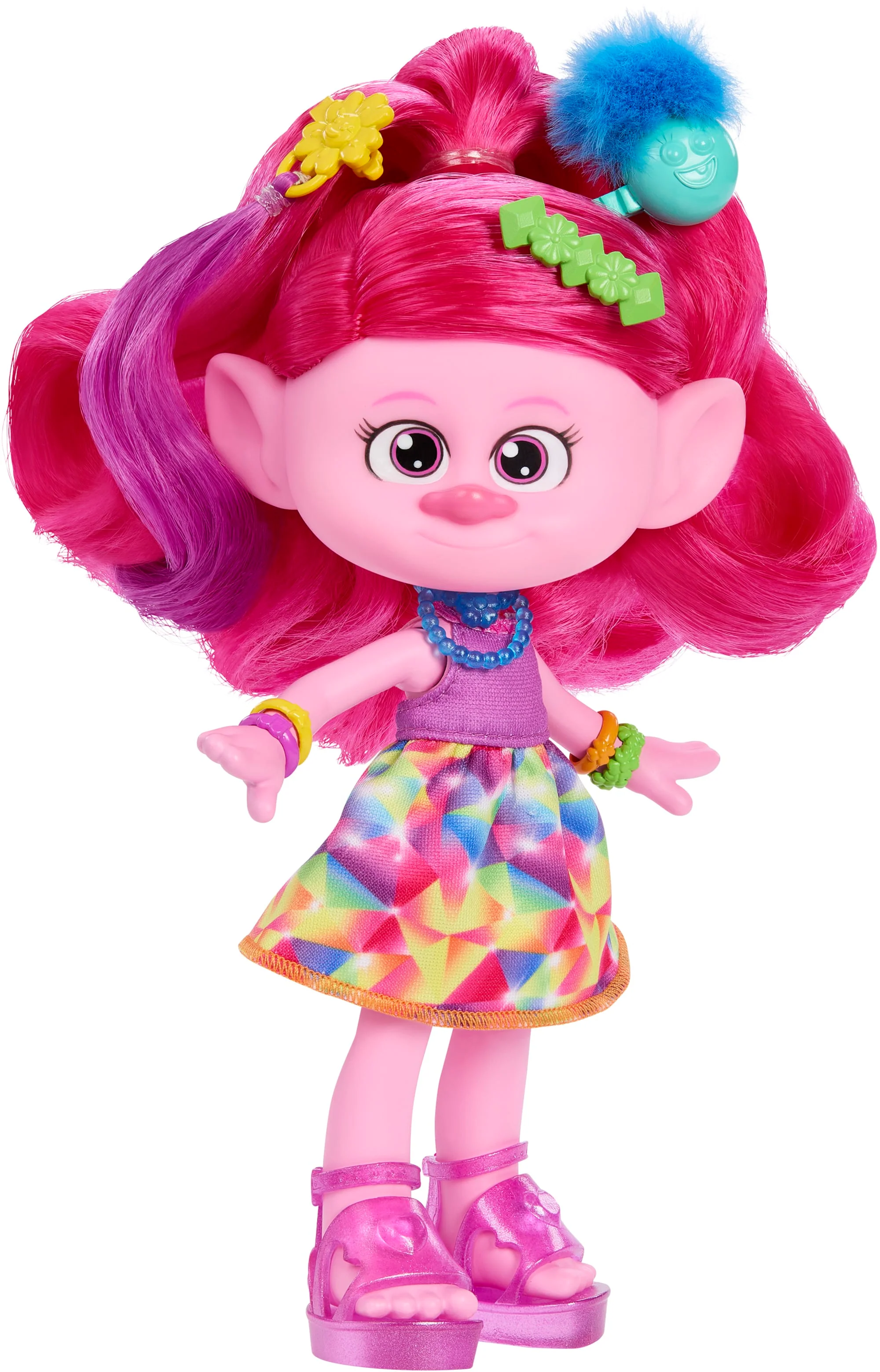 Dreamworks – Les Trolls 3 – Strass Et Paillettes – Poupée Reine Poppy - Image 3