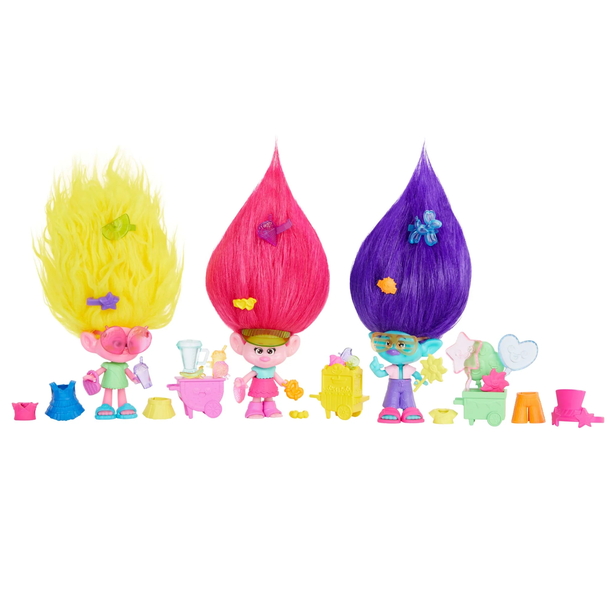 Dreamworks Trolls Fun Fair Surprise Hairtastic Surprize Queen Poppy Small Doll - Image 4