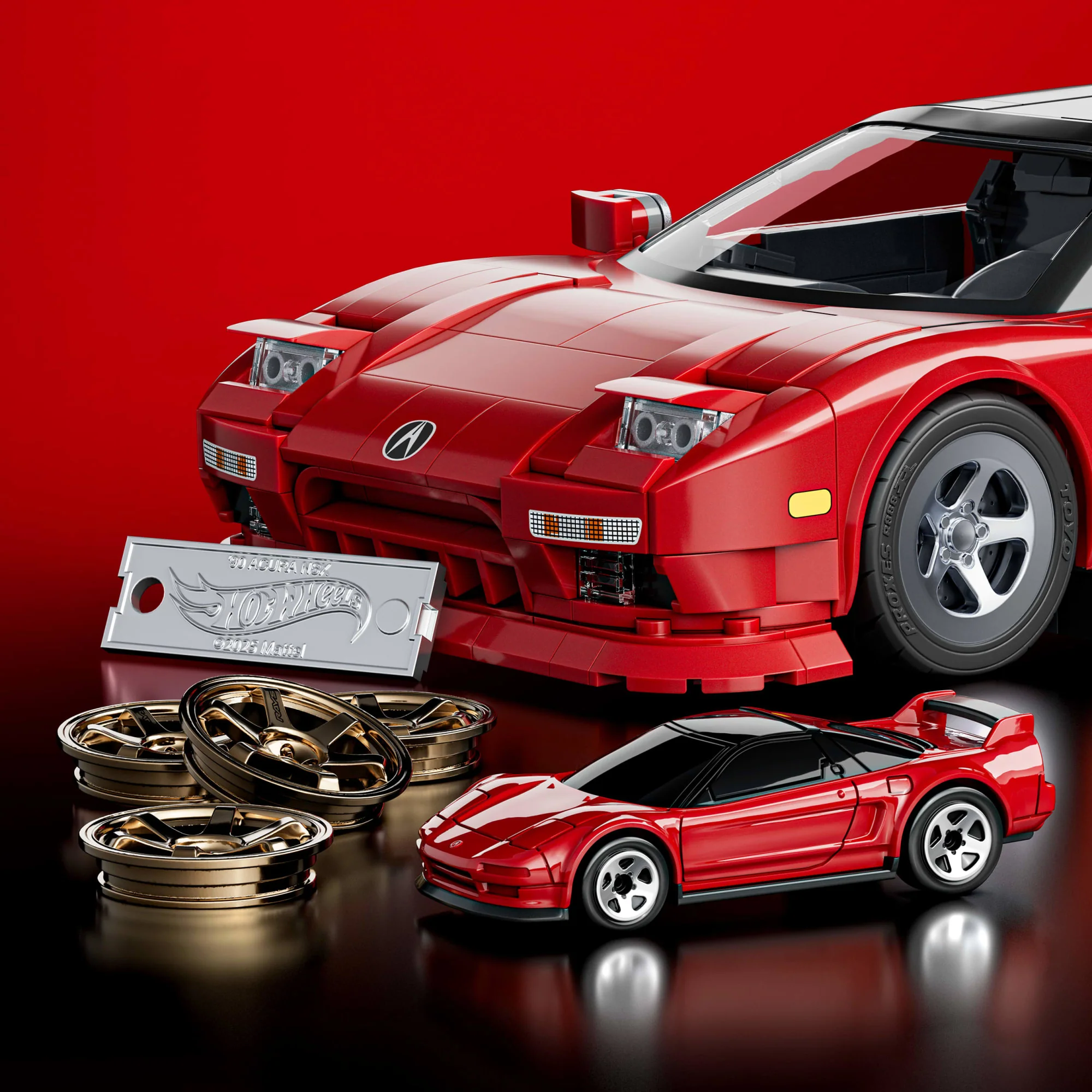 Mattel Brick Shop Hot Wheels Acura Nsx ’90 (Honda Nsx) Σετ Κατασκευής (876 Κομμάτια), Για Συλλέκτες - Image 4