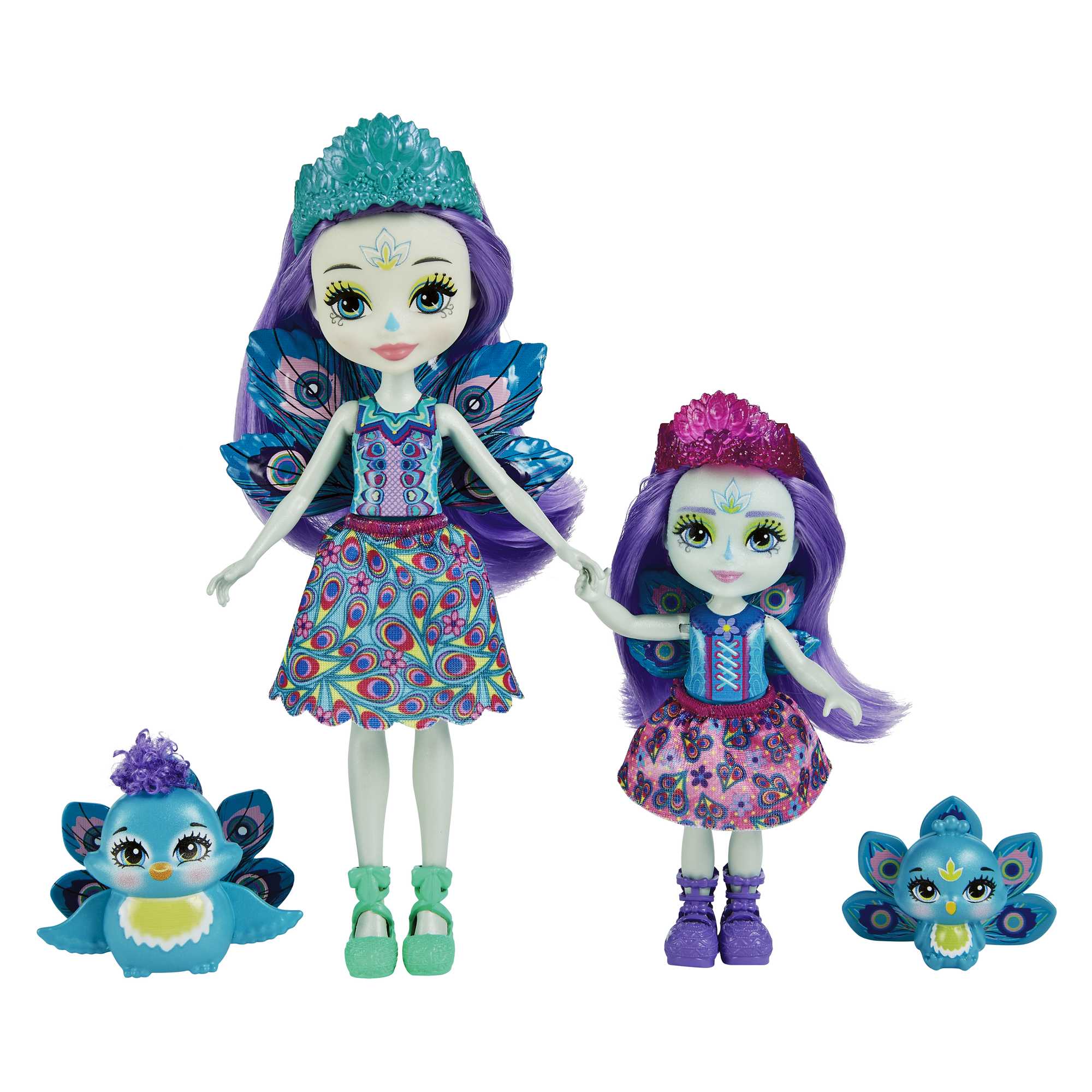 Набор игровой Enchantimals Сестрички с питомцами Пэттер и Пьера Павлина