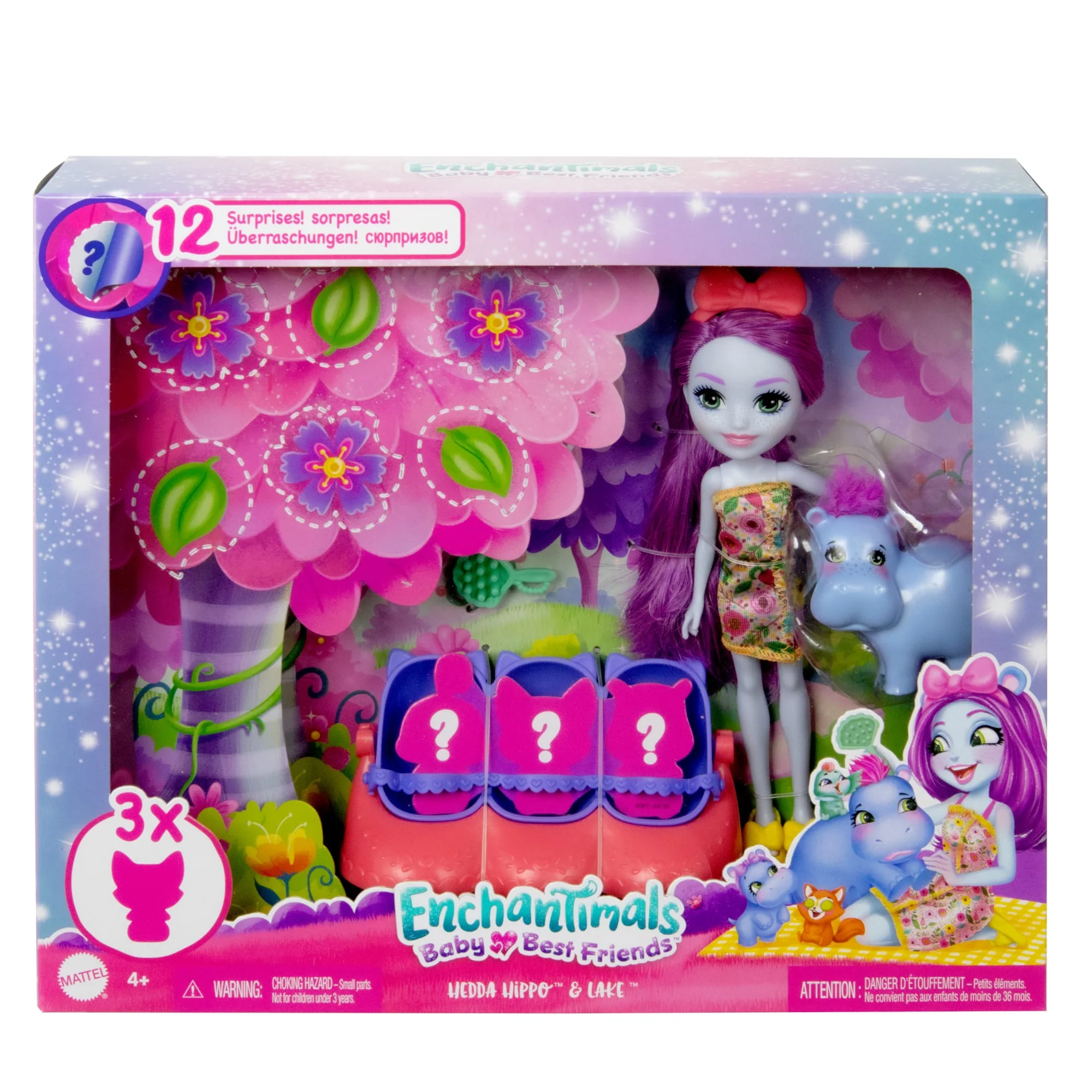 Enchantimals – Meilleurs Amis Bébés – Hedda Hippo Et Lake - Image 6
