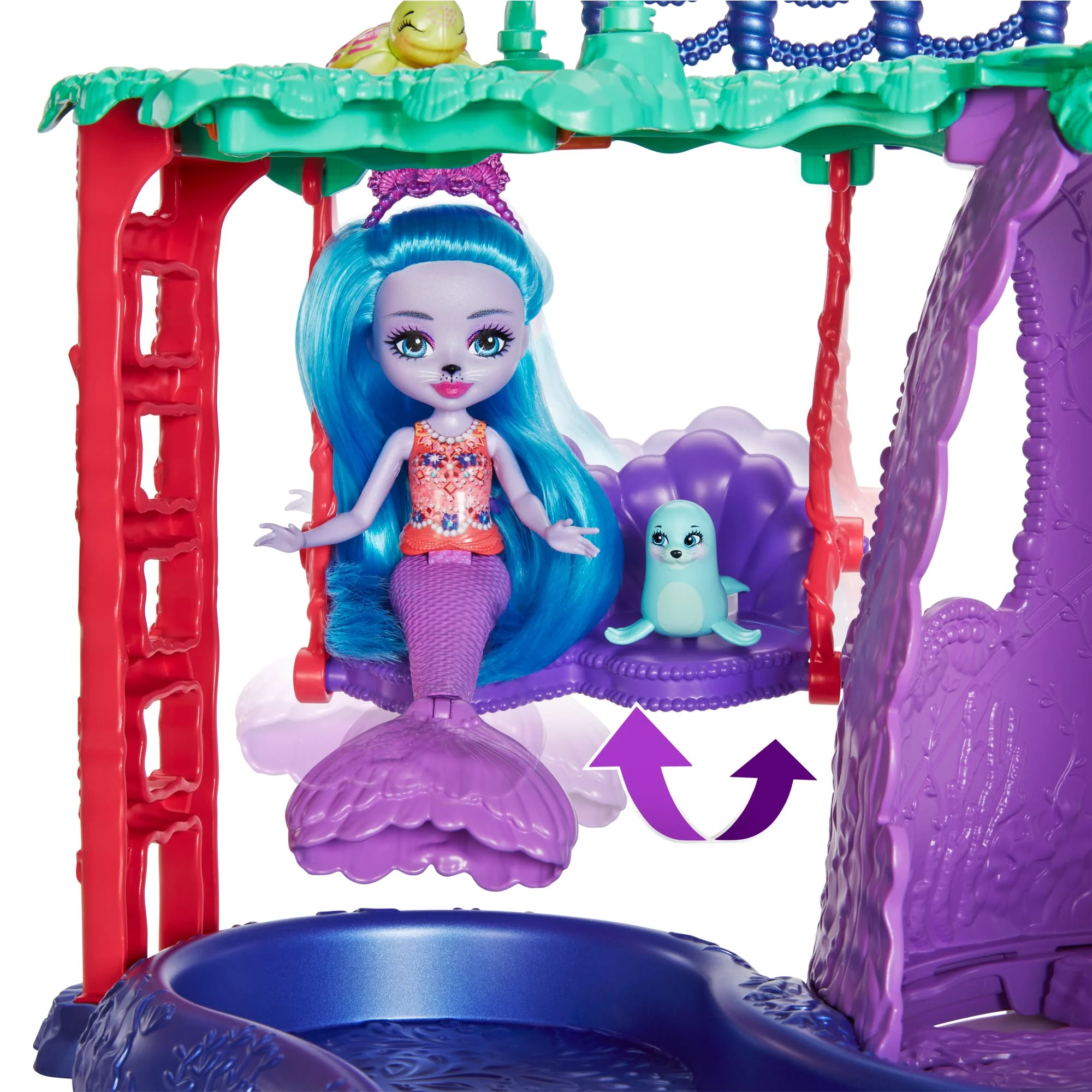 Набор игровой Enchantimals Большой аквапарк с куклой и питомцами - Image 3
