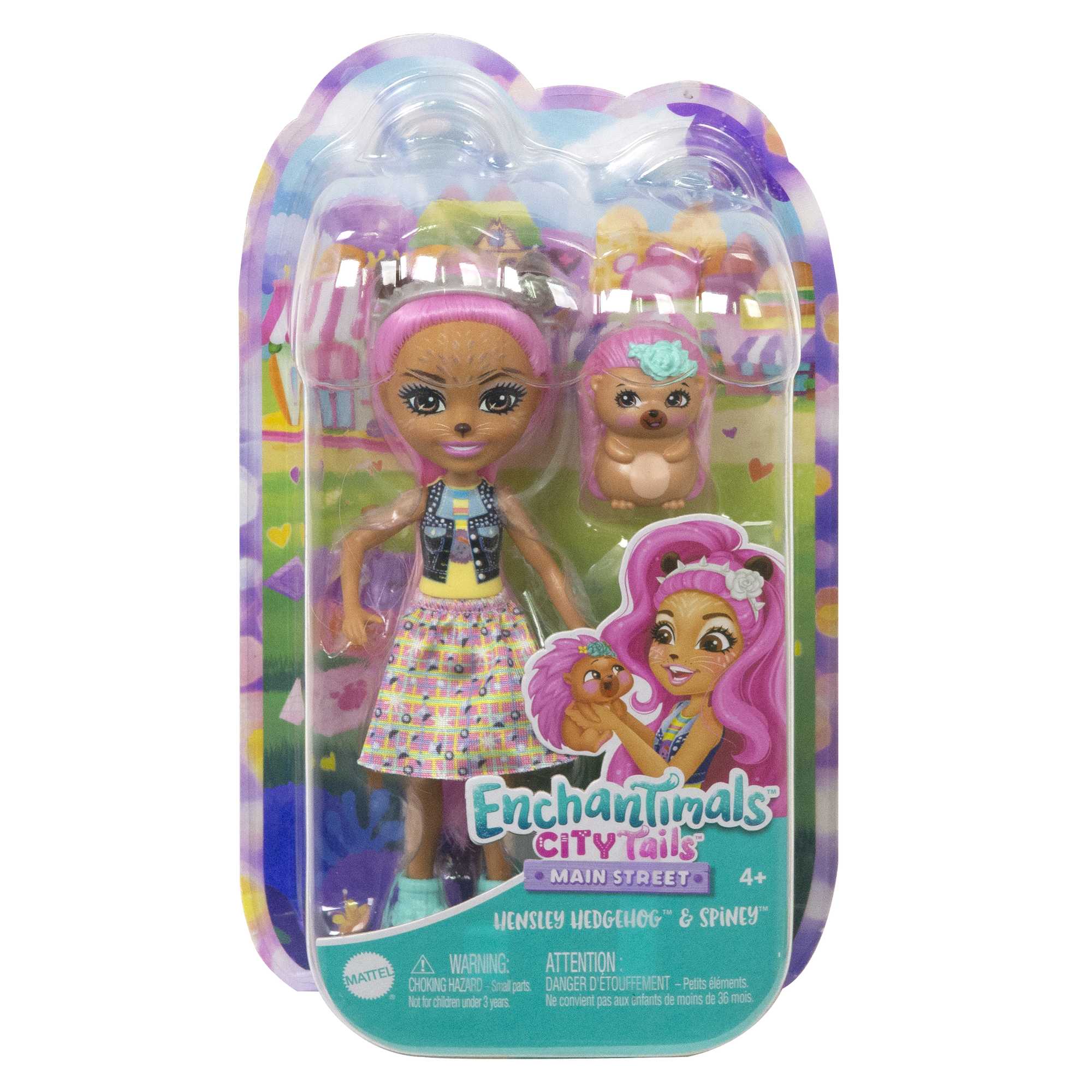 Enchantimals - Bêtes Citadines - Poupées Hensley Hérisson Et Figurine Animal Spiney - Mini Poupée - 4 Ans Et + - Image 6