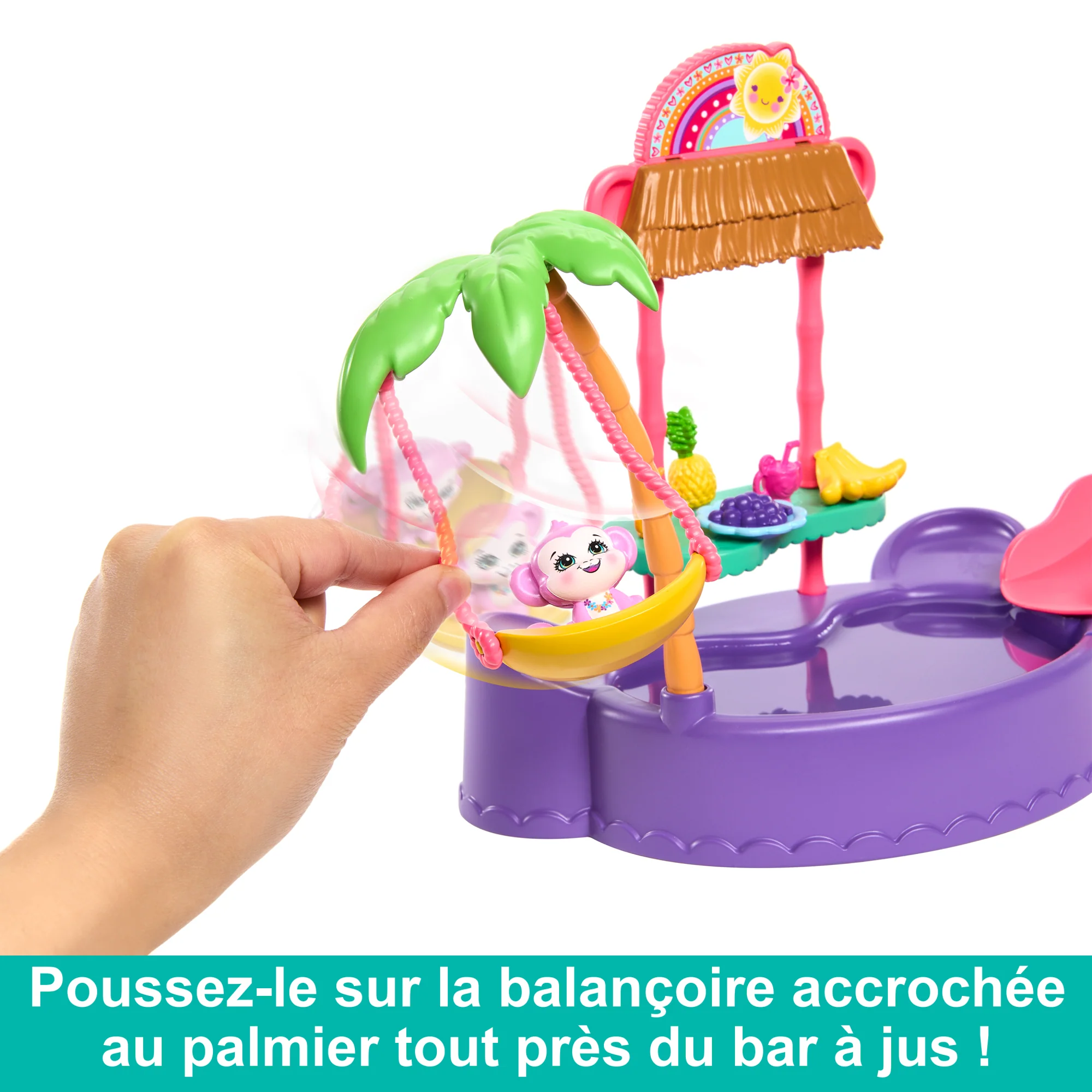 Enchantimals - Coffret Piscine En Forme De Singe - Coffret Poupée - 4 Ans Et + - Image 5