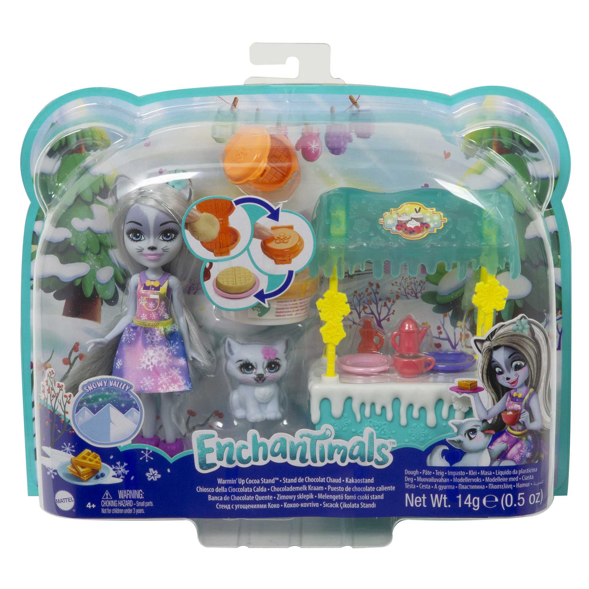 Enchantimals Warmin' Up Cocoa Stand With Hawna Husky & Whipped Cream Dolls - Image 6