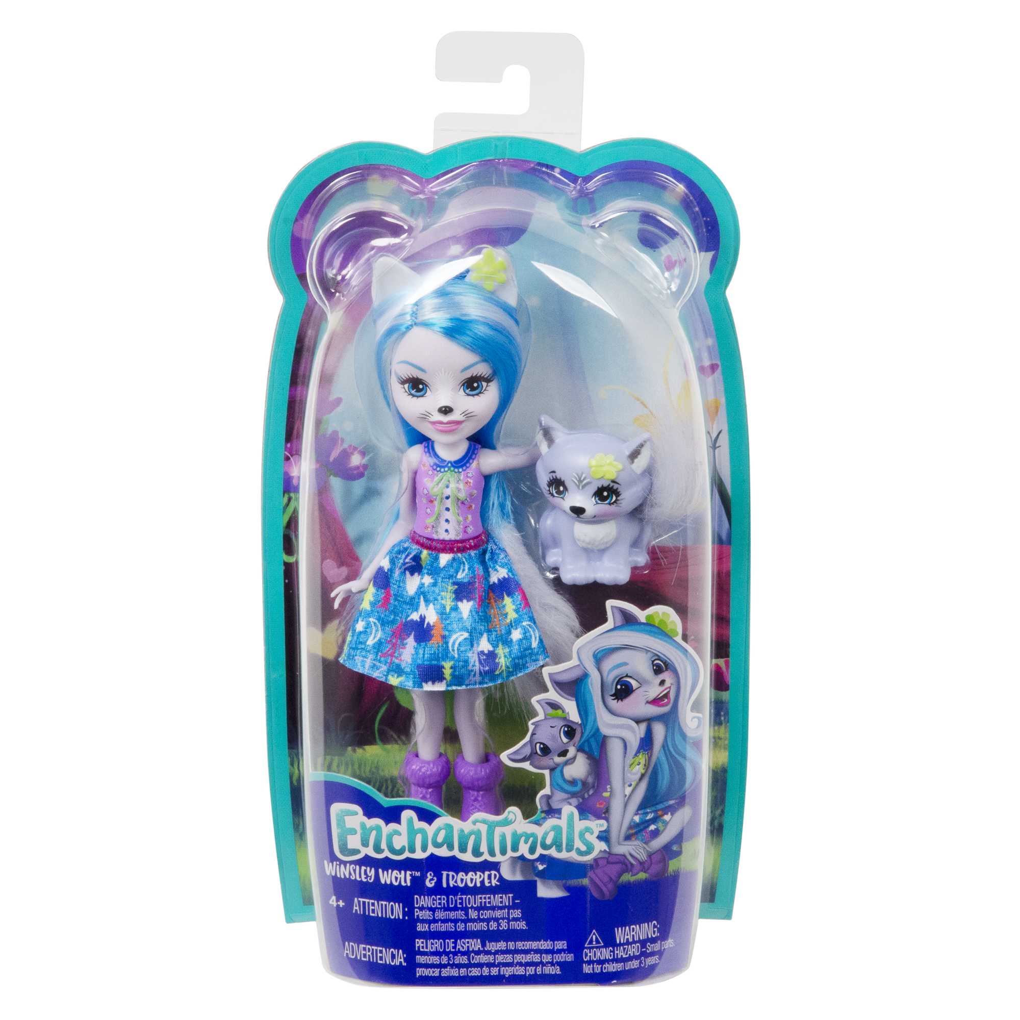 Enchantimals Winsley Wolf Doll & Trooper Figure - Image 6