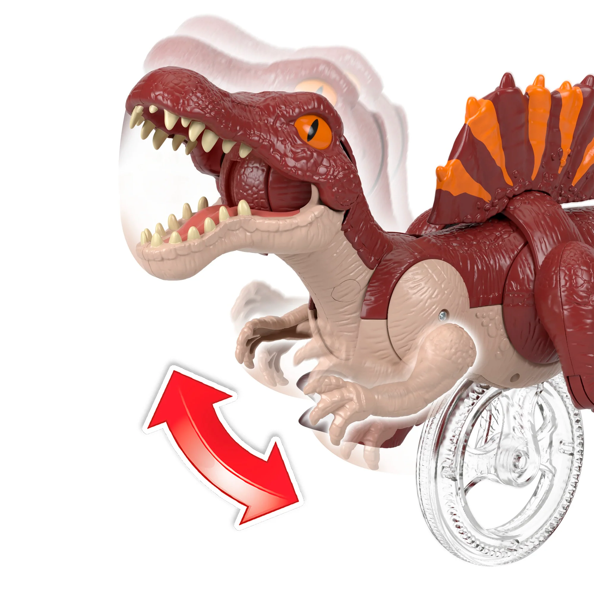 Figura De Dinosaurio Espinosaurio Corredor De Jurassic World Rebirth De Imaginext De Fisher-Price Con Movimiento Hacia Delante Y Mordiscos - Image 4