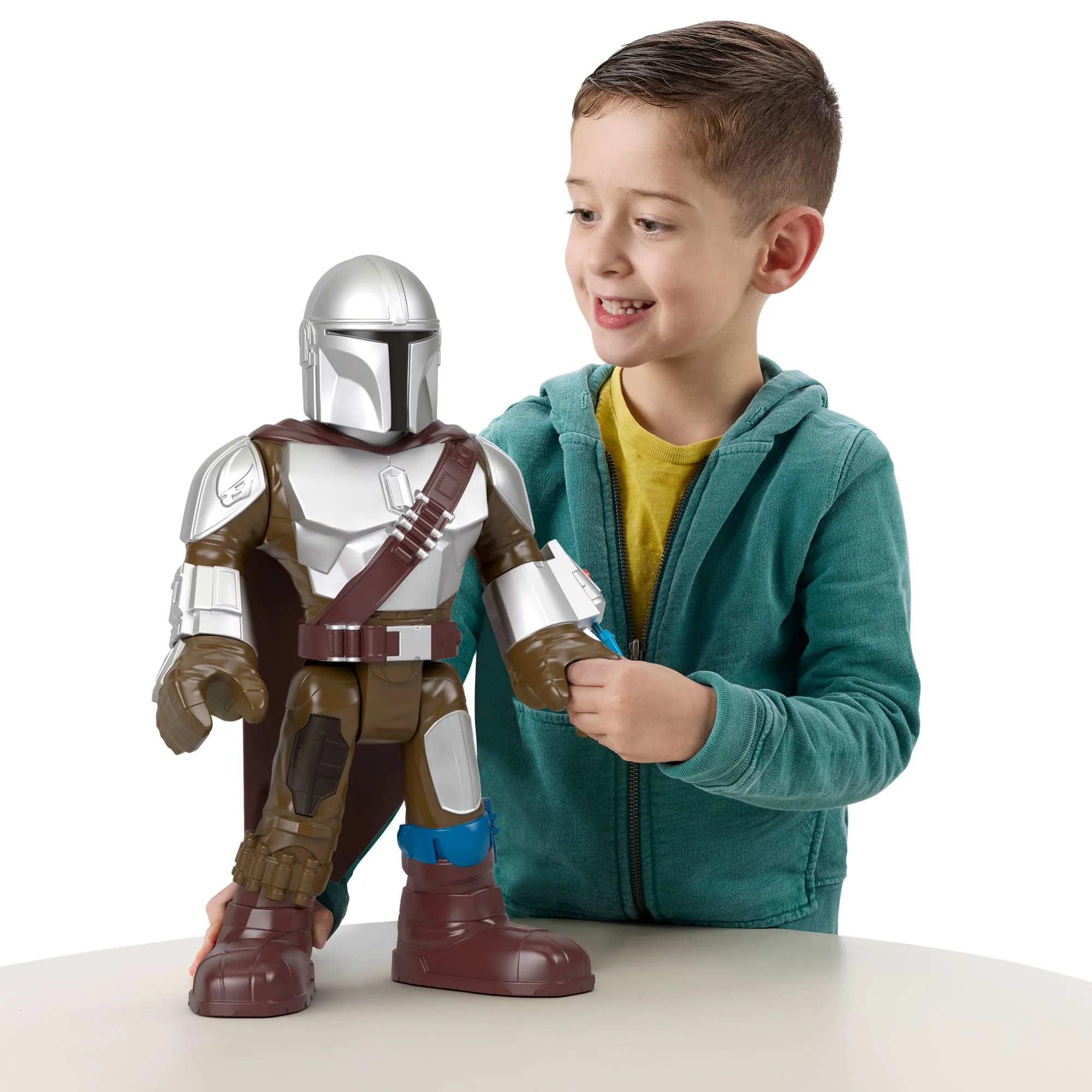 Figura De El Mandaloriano Xxl De Imaginext Star Wars De Más De 41Cm De Alto, Juguete Articulado Con Lanzador - Image 2