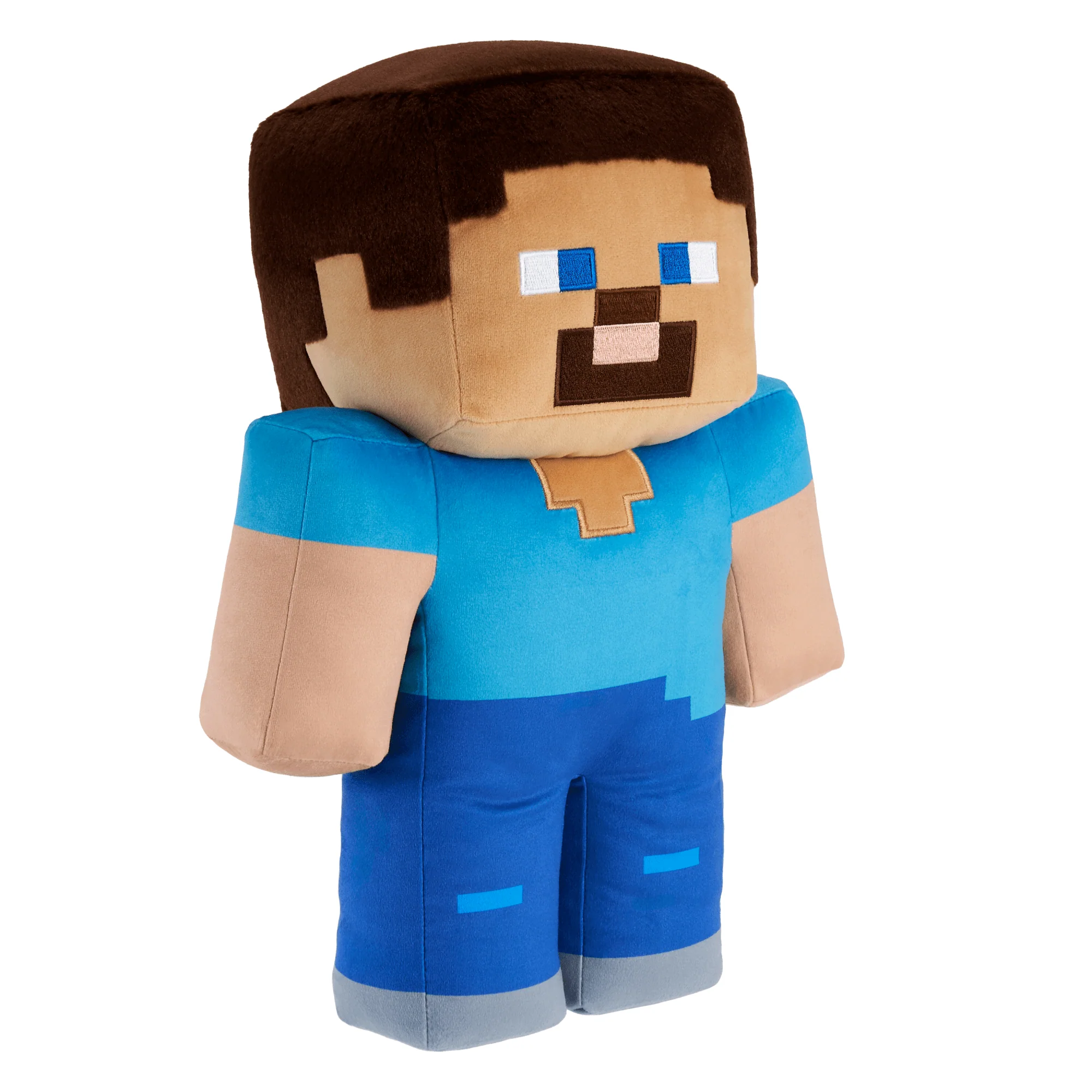 Figura De Peluche Gigante De Steve De Minecraft De 40,6Cm, Diseño Pixelado - Image 3