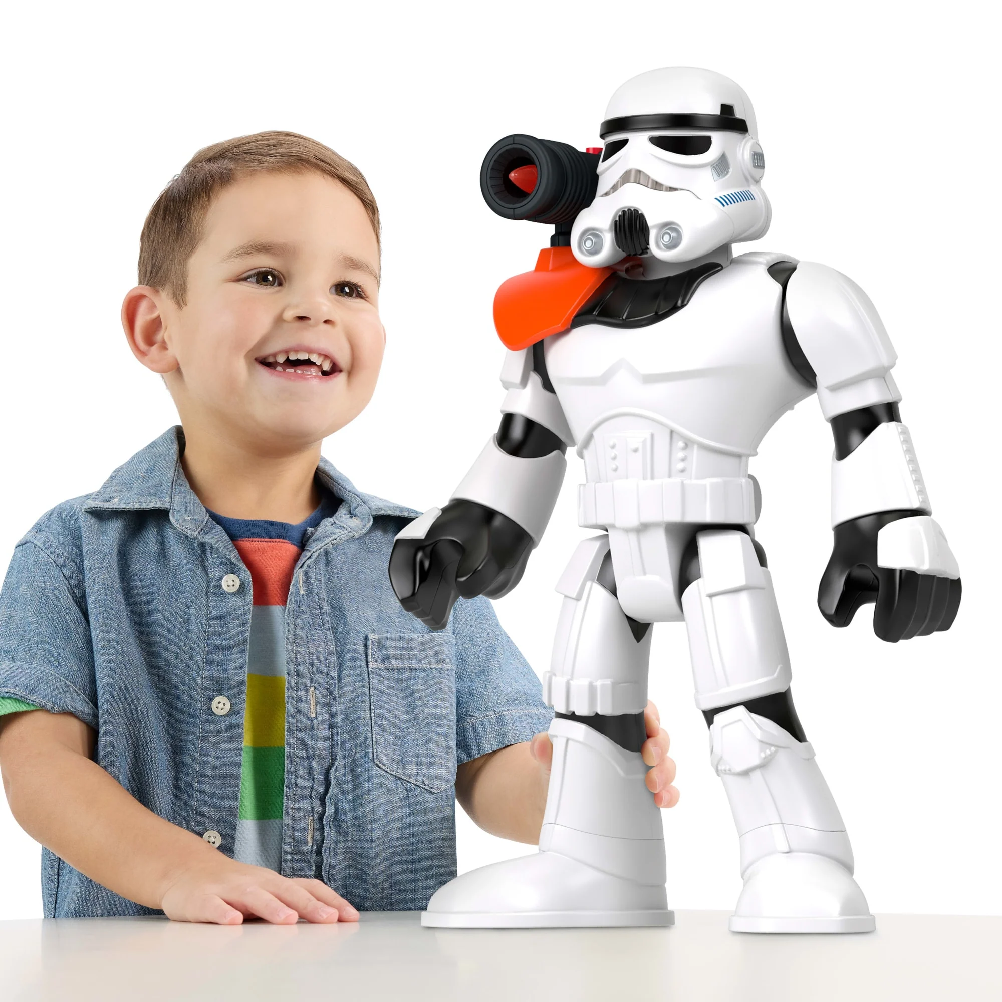 Figura De Soldado Imperial Xxl De Imaginext Star Wars De Más De 41Cm De Alto, Juguete Articulado Con Lanzador - Image 6