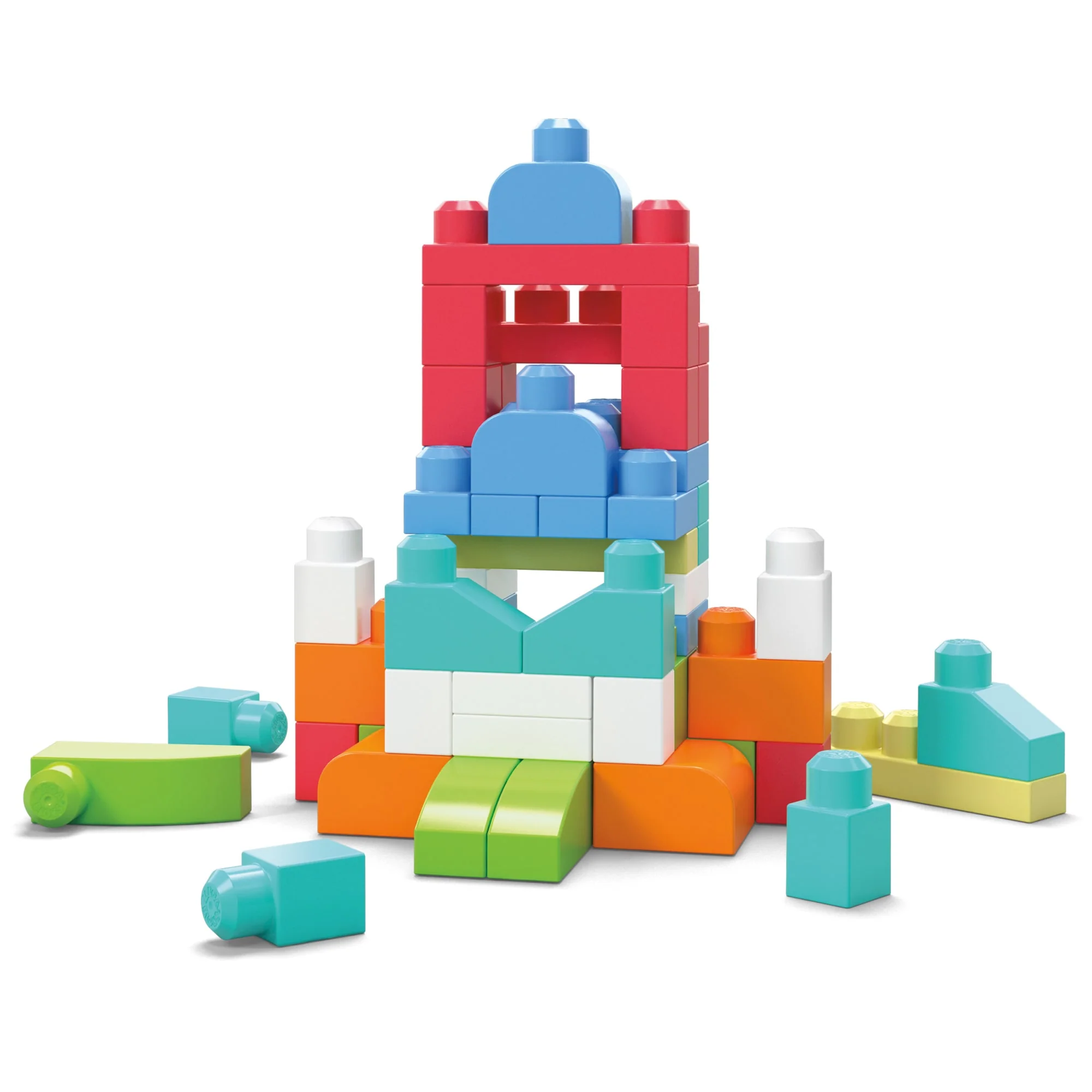MEGA BLOKS First Builders Big Building Bag Toy Blocks With Storage Bag (60 Pieces) For Toddler - Image 2