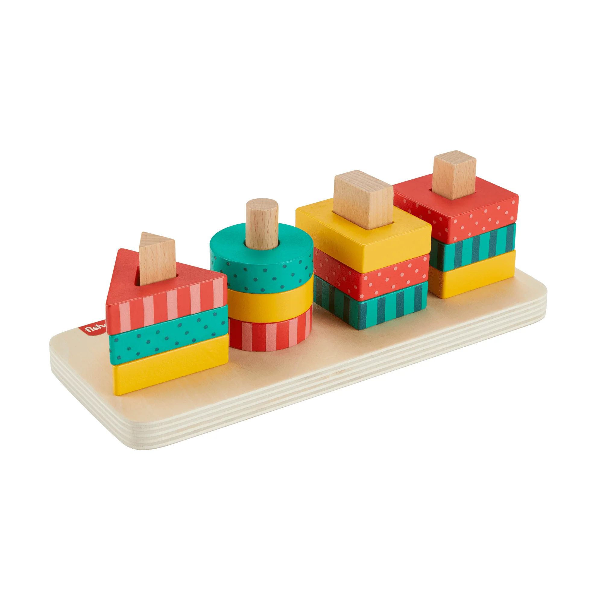 Fisher-Price Ξύλινα Σχήματα Παιχνίδι Ταξινόμησης, 13 Ξύλινα Κομμάτια