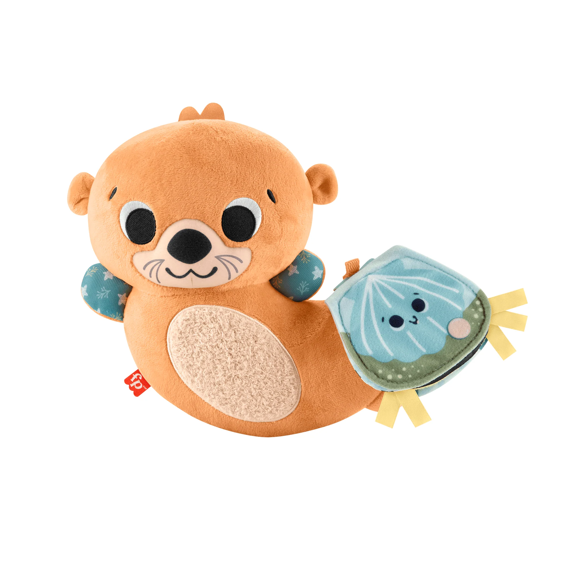 Fisher-Price 2-In-1 Schommelende Otter, Pluchen Zintuiglijk Babyspeelgoed Voor Op De Buik Spelen - Image 6