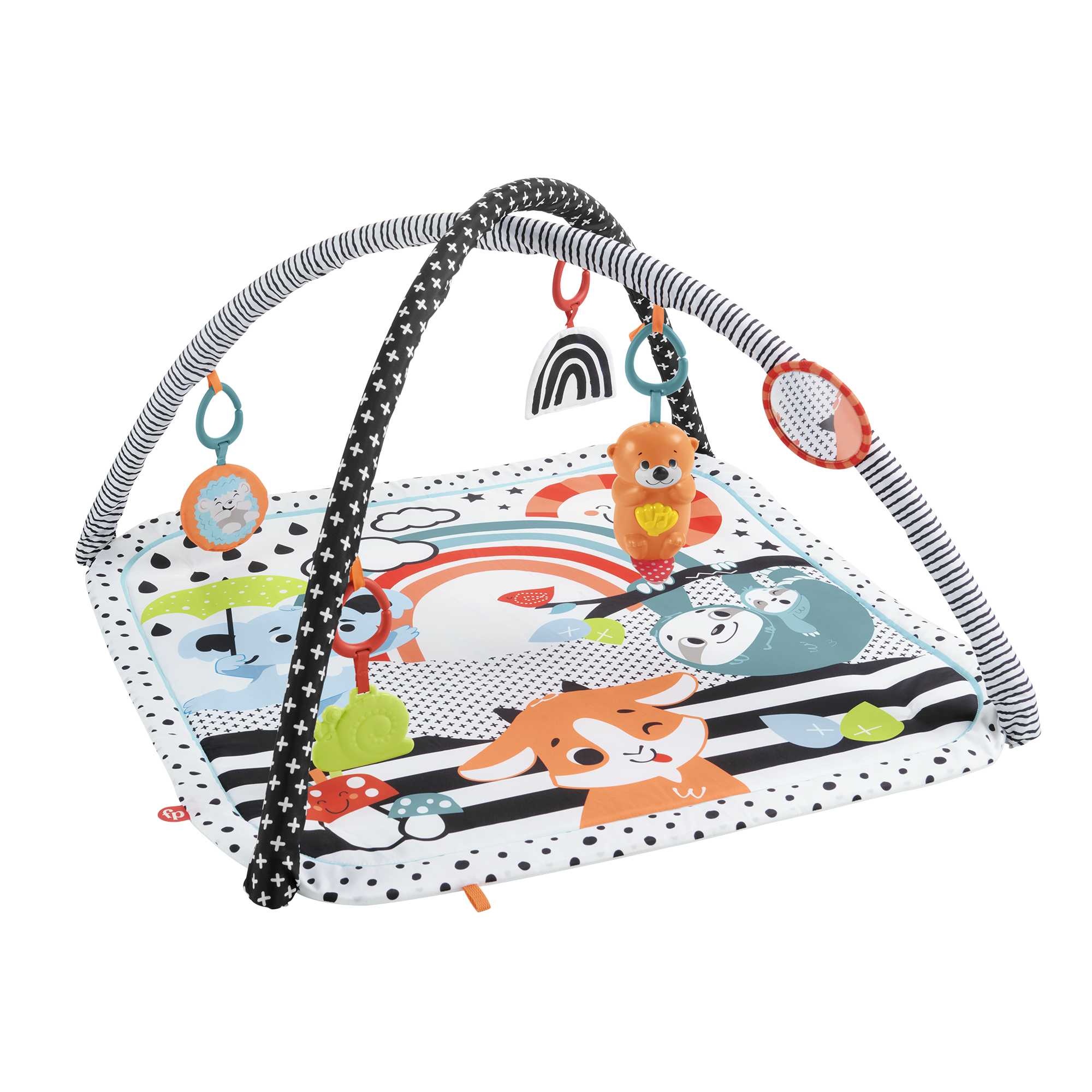 Fisher-Price 3-In-1 Muziek, Glim En Groei Gym, Speelmat Met Activiteitenspeeltjes