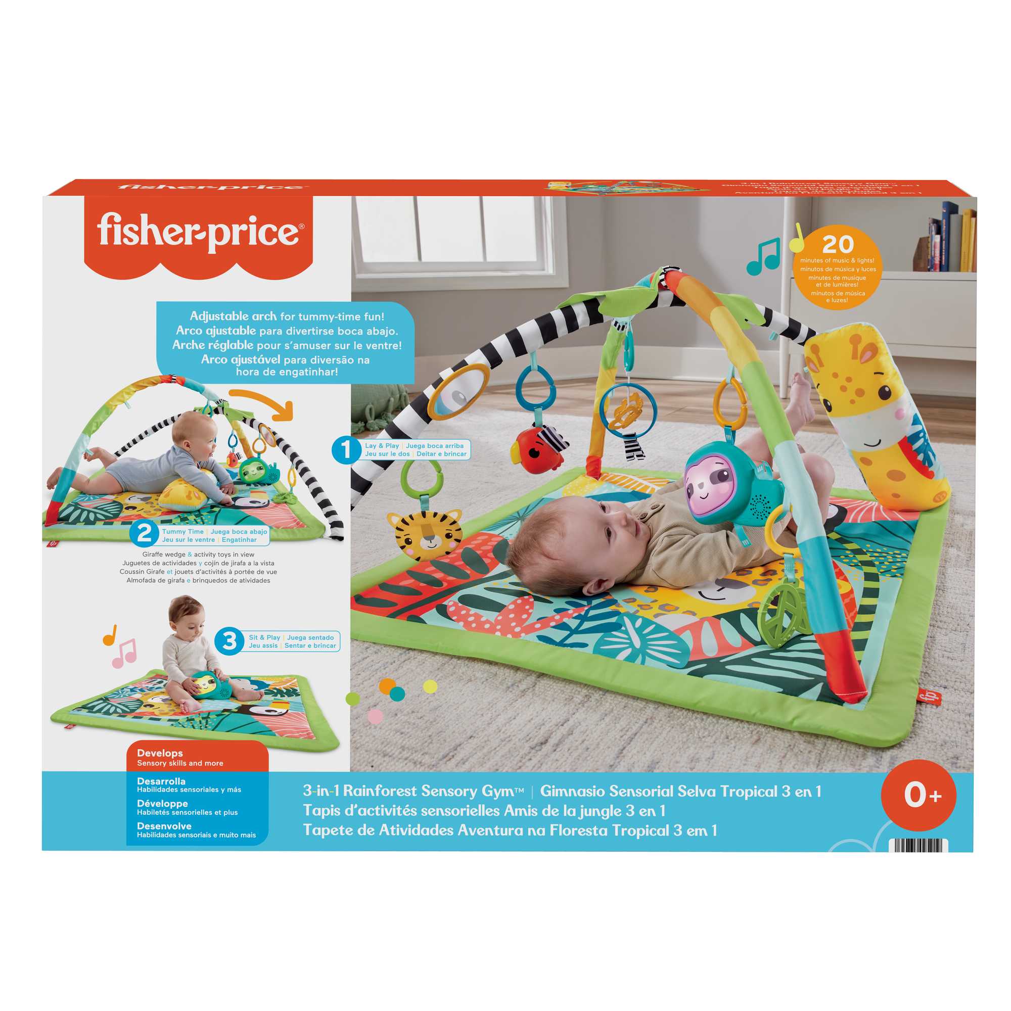 Fisher-Price 3-In-1 Rainforest Spieldecke - Image 6
