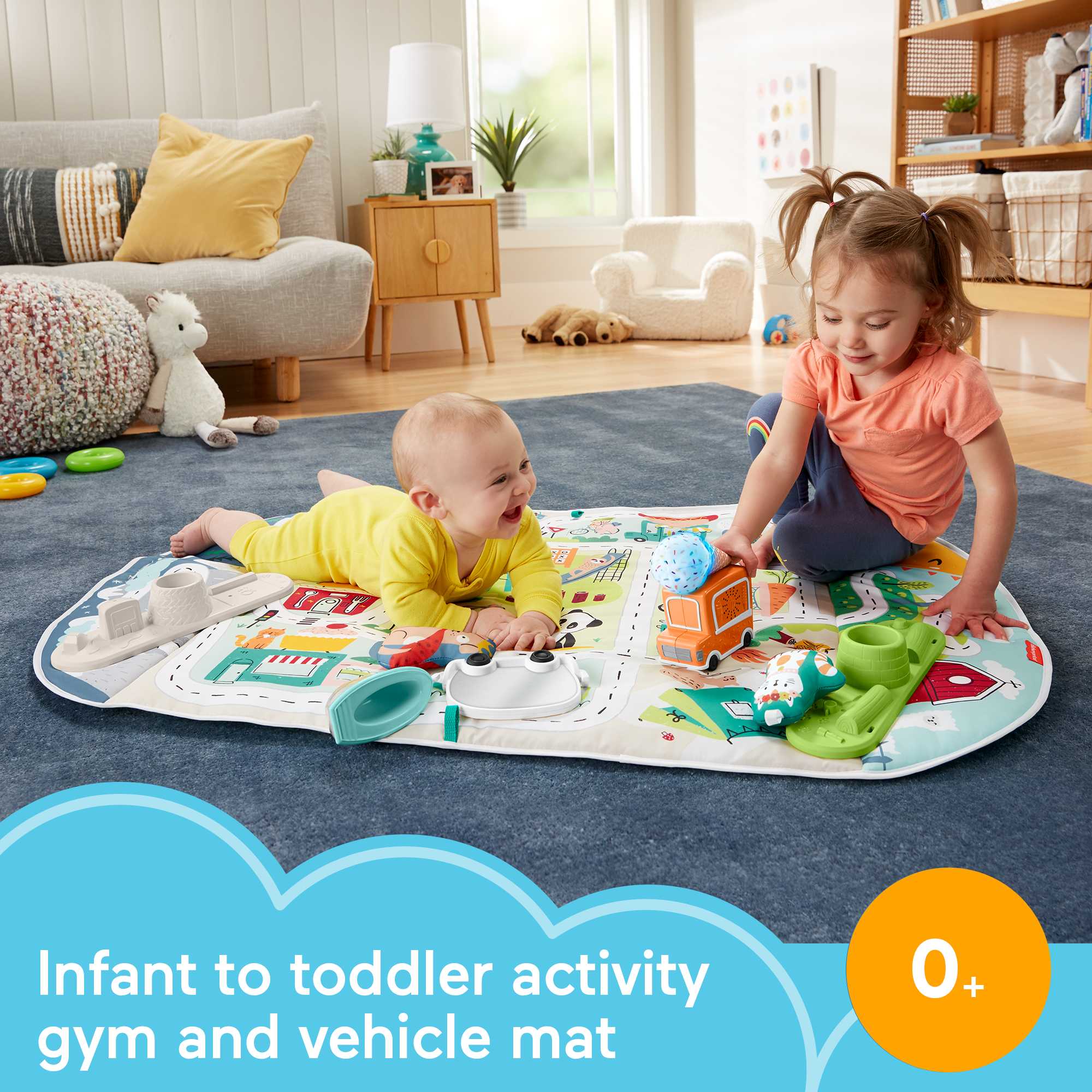 Fisher-Price Activity City Gym to Jumbo Play Mat - Image 2