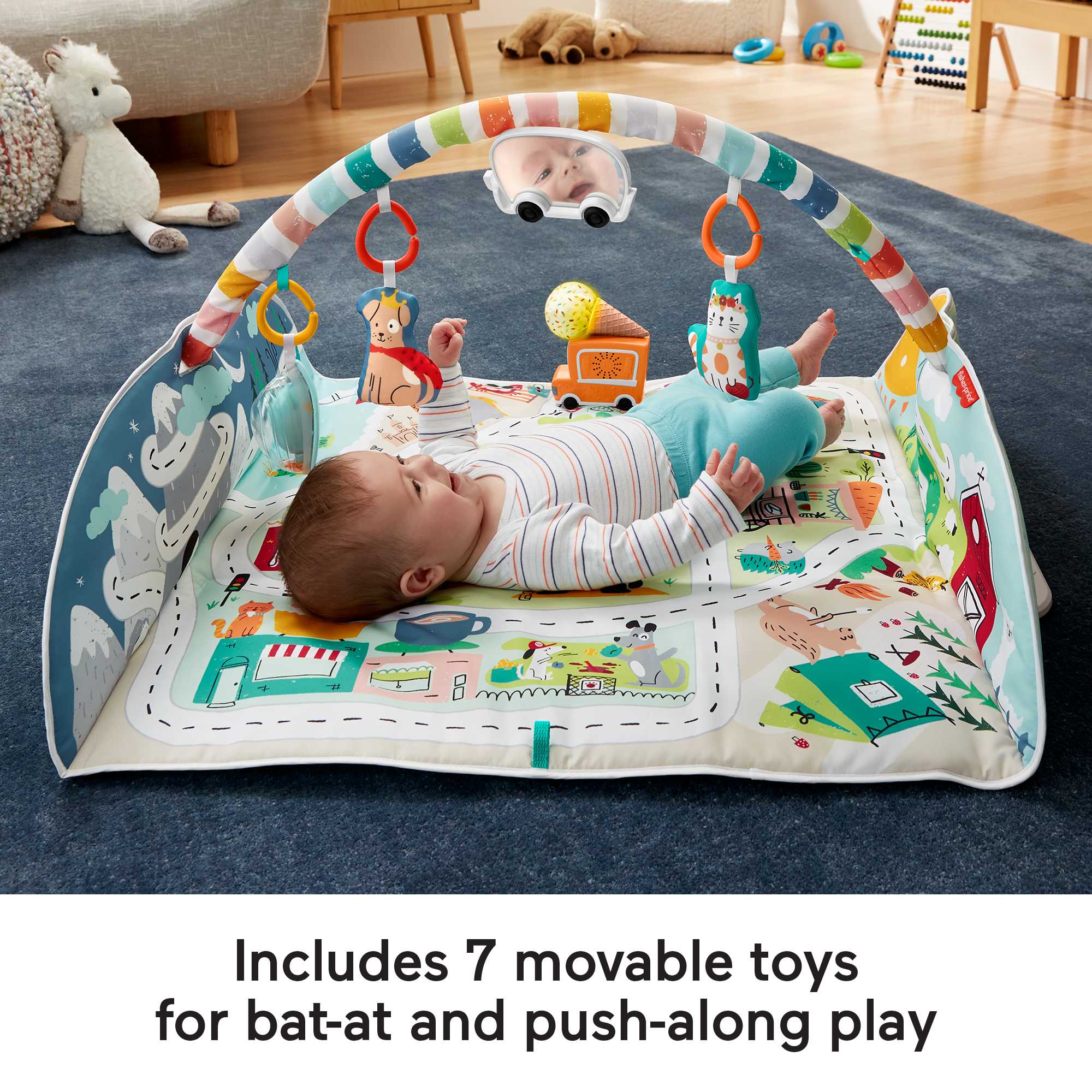 Fisher-Price Activity City Gym to Jumbo Play Mat - Image 3