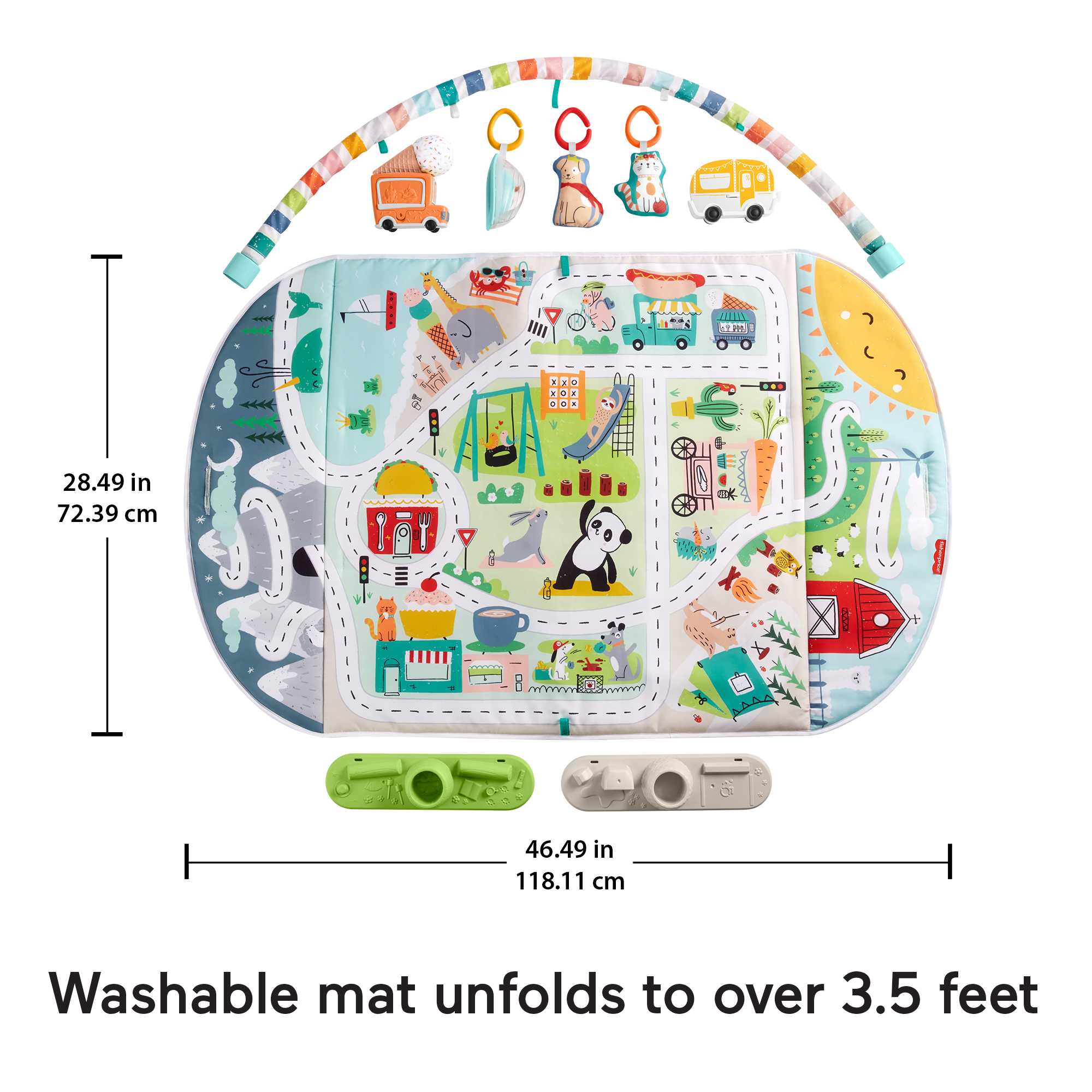 Fisher-Price Activity City Gym to Jumbo Play Mat - Image 5