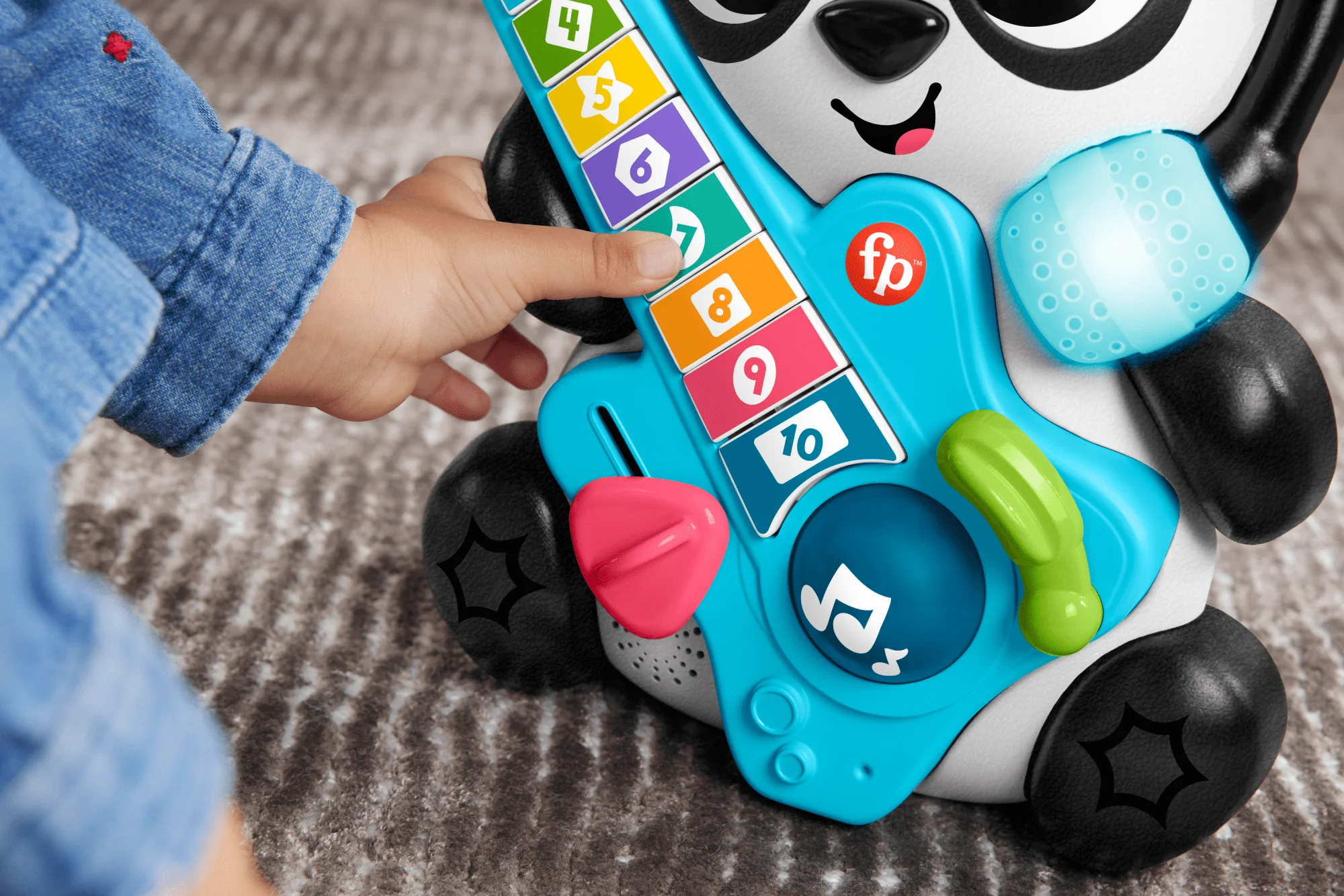 Fisher-Price Link Squad Animal Band Gina La Pandina Impariamo A Contare, Giocattolo Per L'Apprendimento Per Neonati Con Musica E Luci, Versione Italiana - Image 3