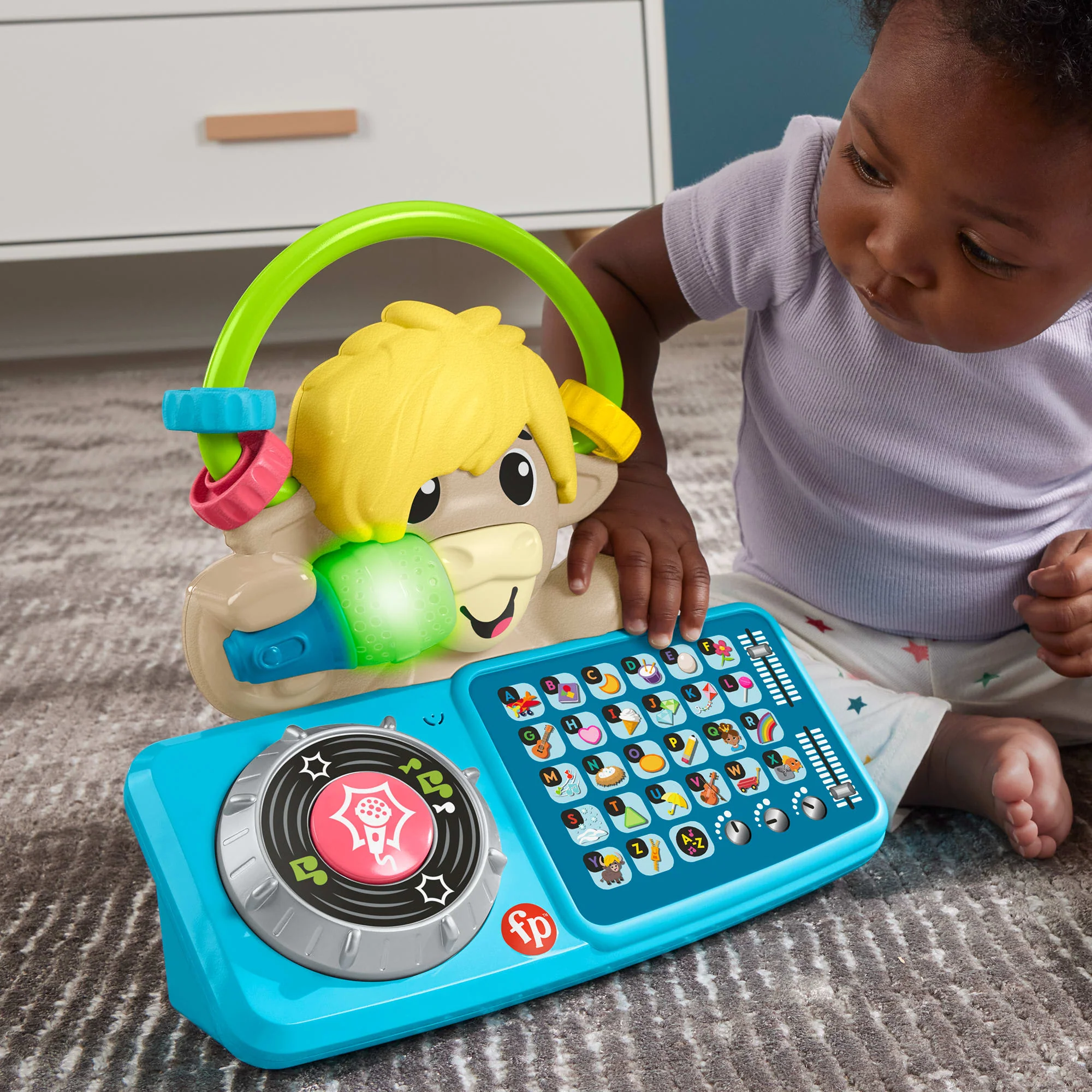 Fisher-Price Link Squad Animal Band Lello Il Torello Abc, Giocattolo Per L'Apprendimento Per Neonati Con Musica E Luci, Versione Italiana - Image 3