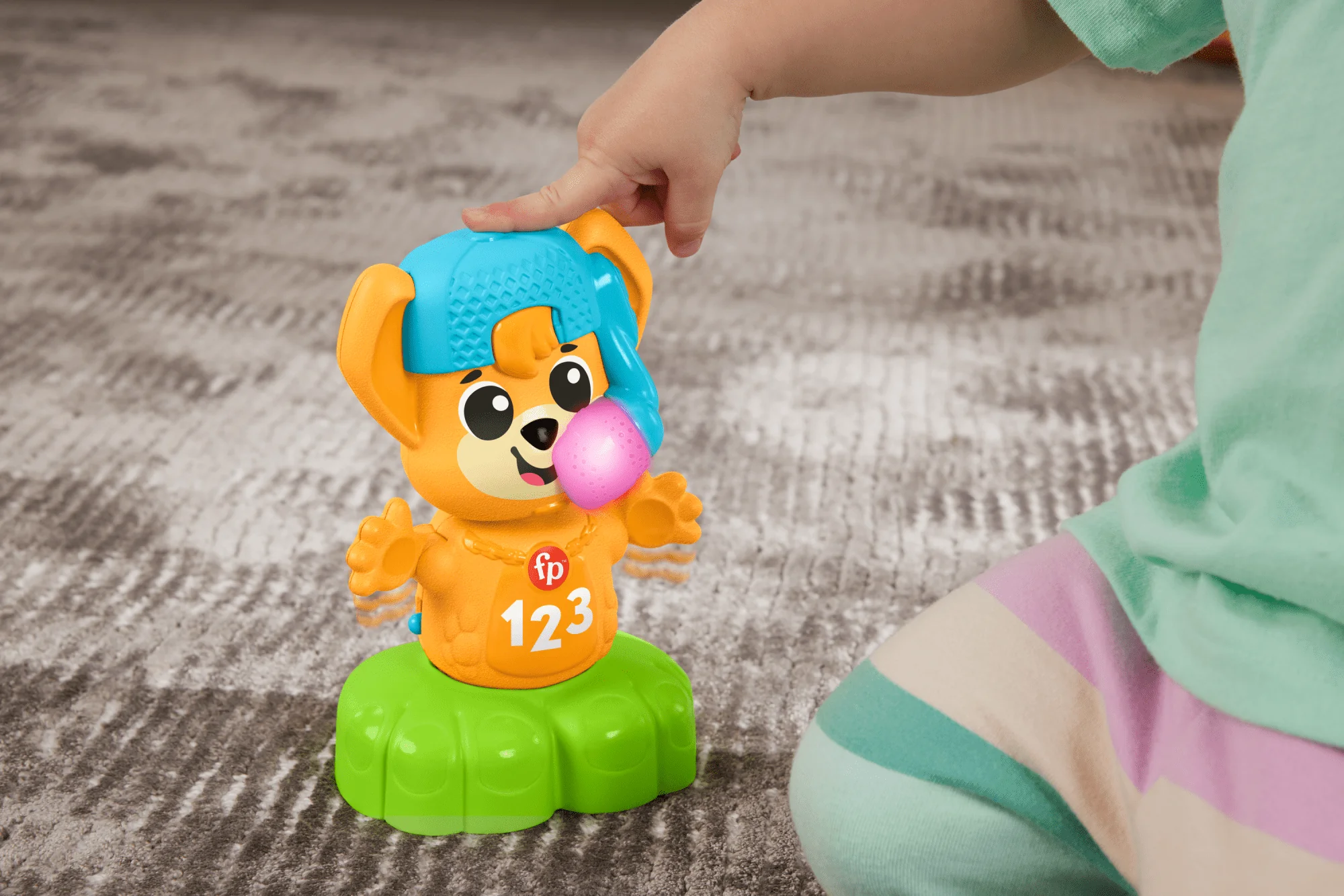 Fisher-Price Link Squad Animal Band Rino Il Volpino Impariamo Gli Opposti, Giocattolo Per L'Apprendimento Per Neonati Con Musica E Luci, Versione Italiana - Image 4