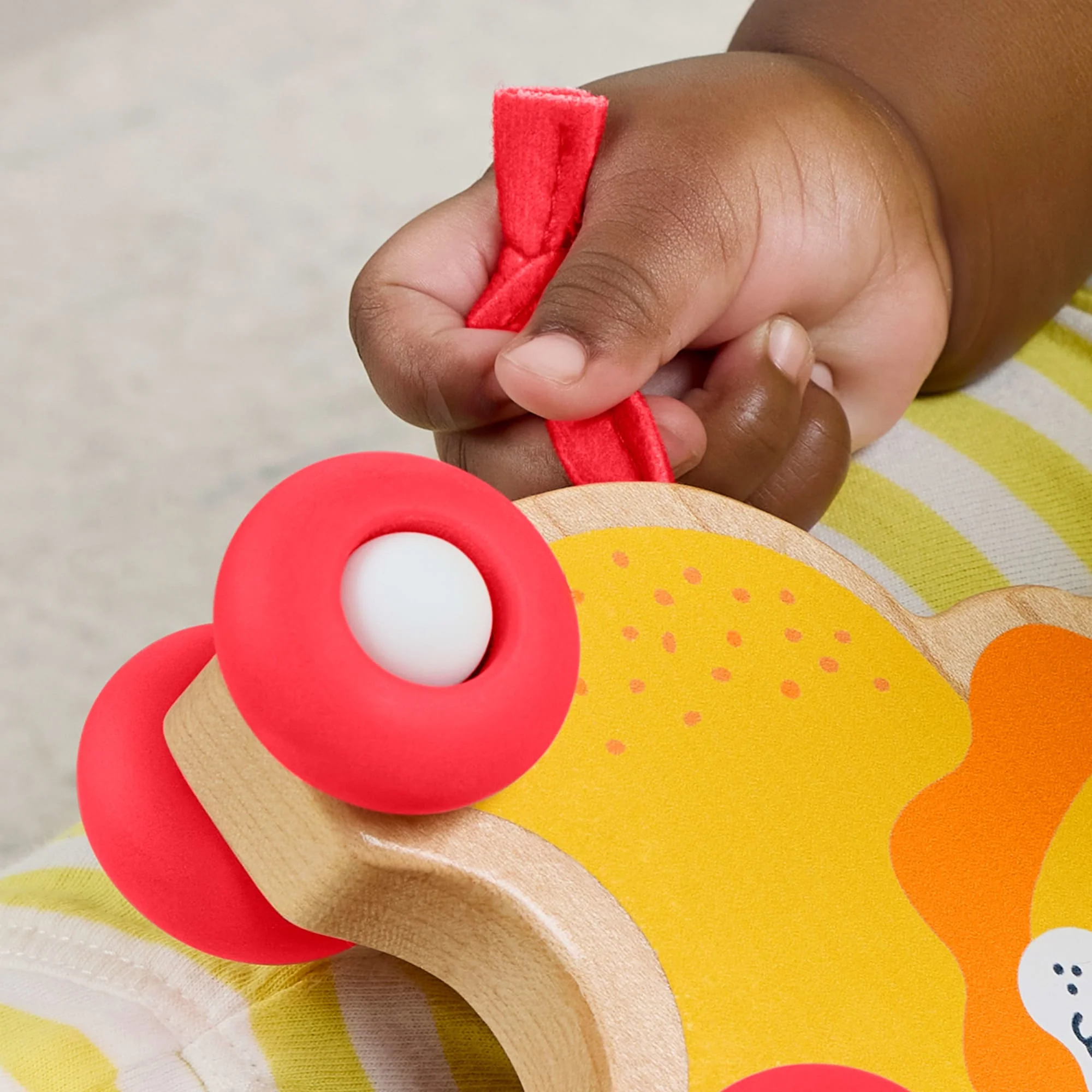 Fisher-Price-Animaux À Pousser En Bois-Véhicules Lion Et Zèbre - Image 3