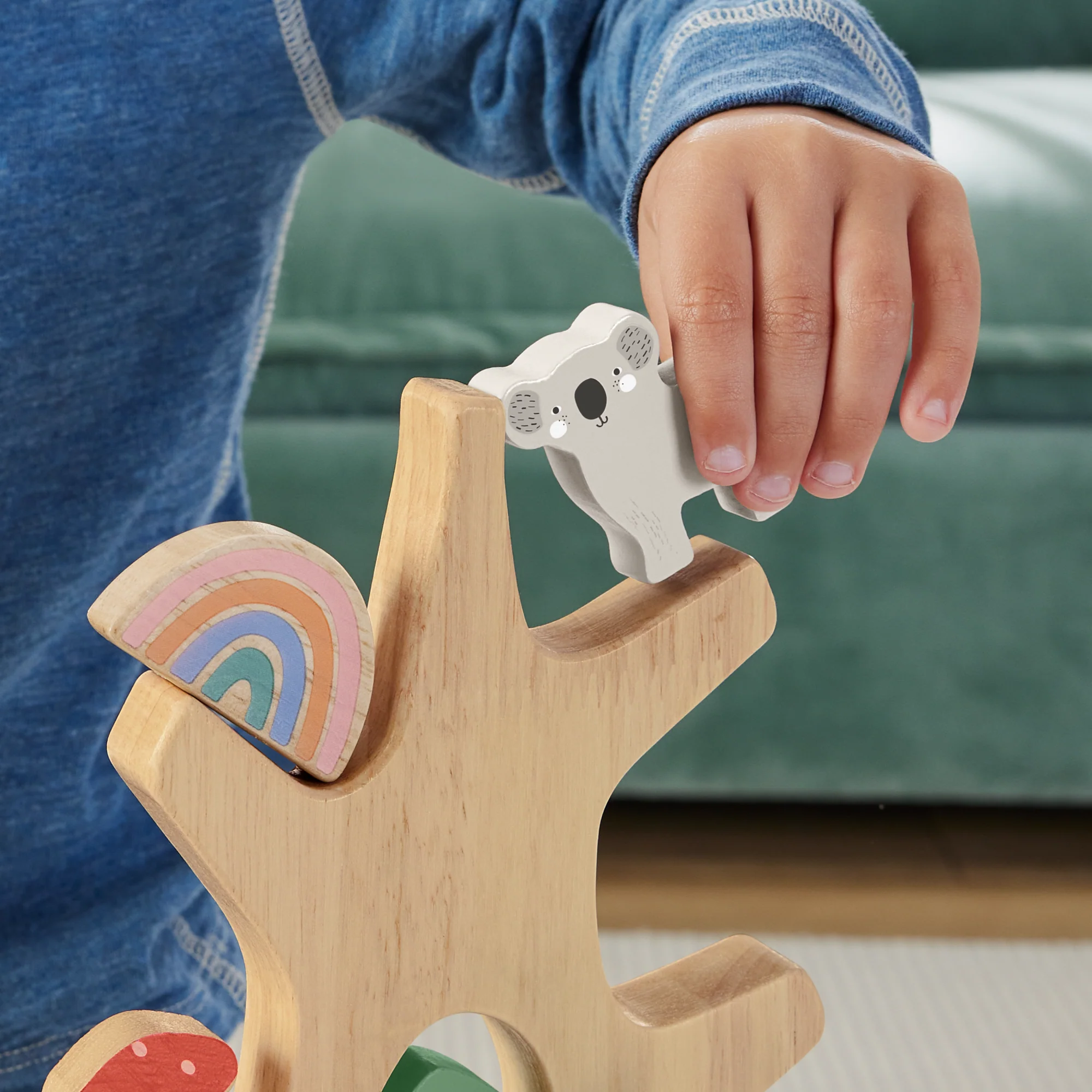Fisher-Price-Arbre D’Équilibre En Bois, 10 Pièces - Image 3