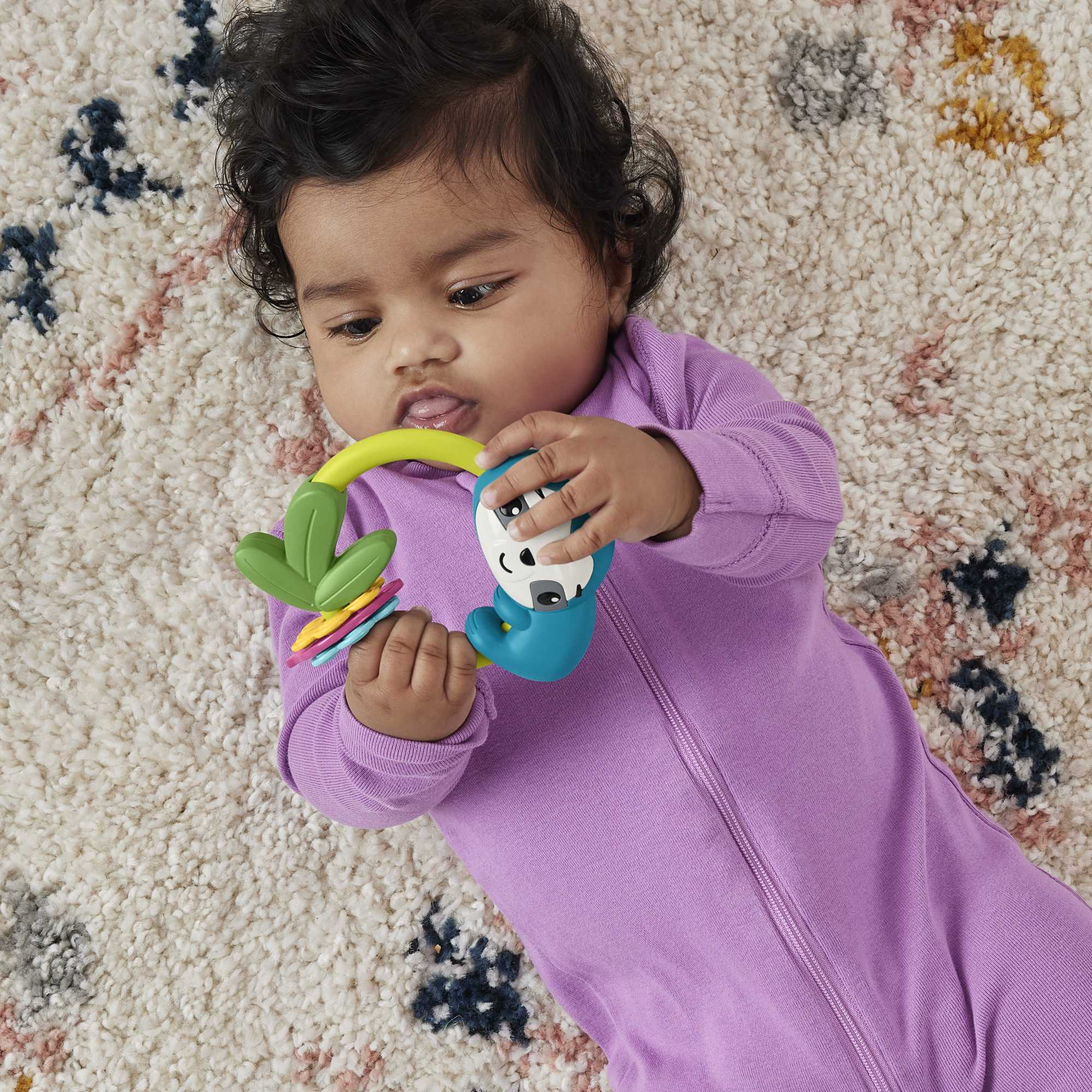 Fisher-Price Assortimento Di Giocattoli Ispirati Agli Animali Per Bambini, Con Sonaglino, Dentaruolo E Anelli Clac Clac Per Neonati - Image 3