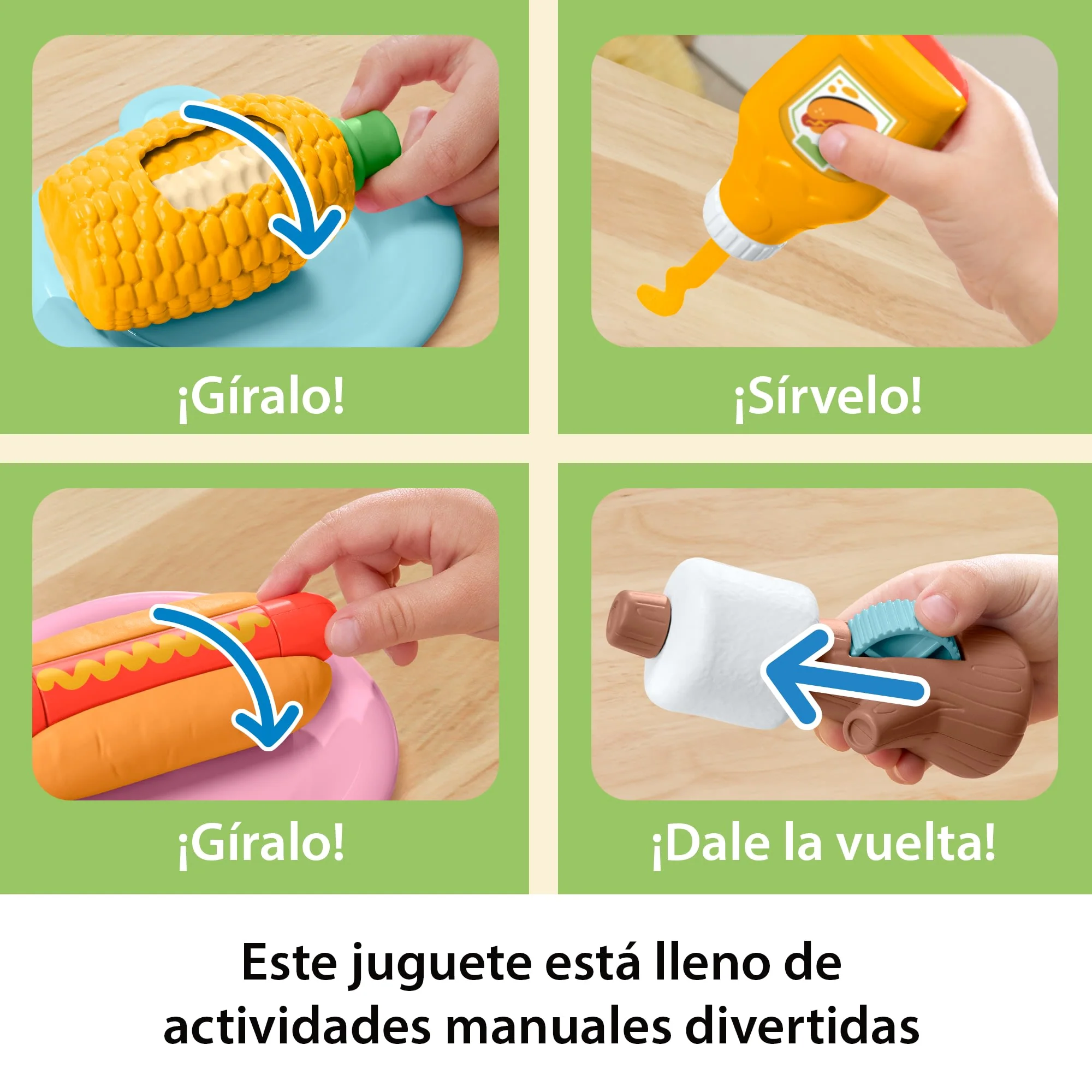 Conjunto Barbacoa De Actividades Del Bosque De La Amistad De Fisher-Price, Juego De Imitación Para Niños Pequeños, 14 Piezas - Image 4