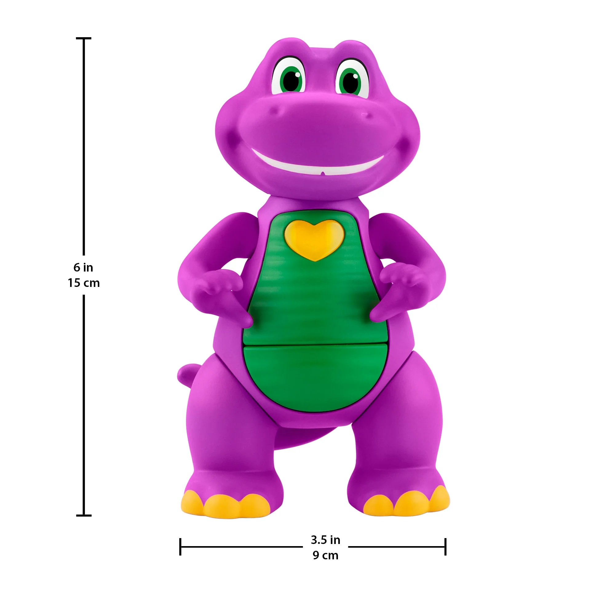 Fisher-Price Il Mondo Di Barney, Personaggio Barney Con Mani A Cuore Con Luci E Suoni, Per Bambini - Image 5