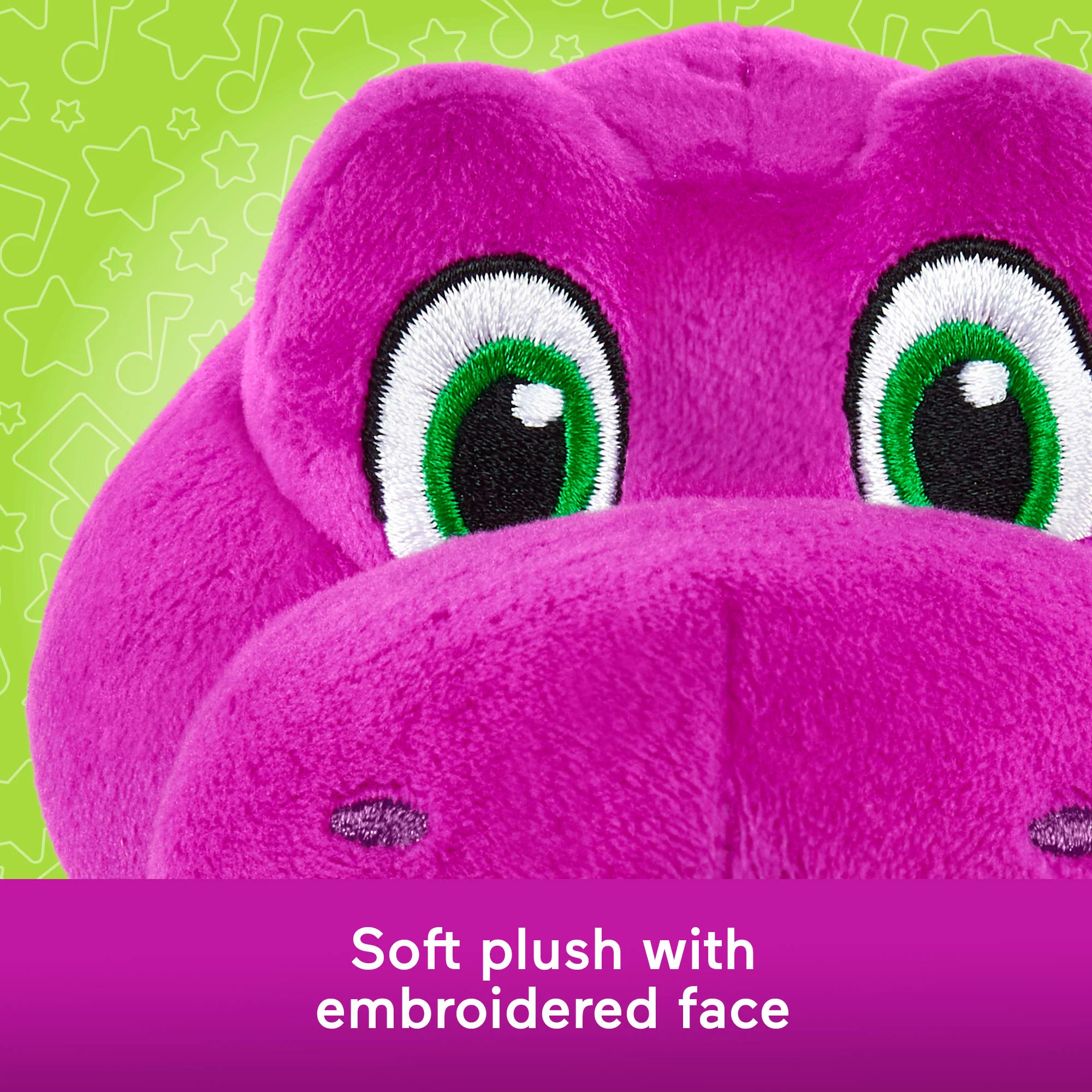 Fisher-Price Barney's World 8-Inch Plush Barney Toy Dinosaur For Toddlers & Preschool Kids - Image 3