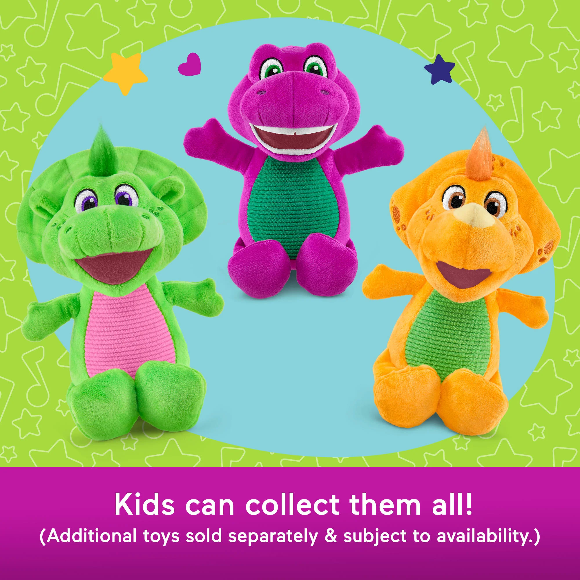Fisher-Price Barney's World 8-Inch Plush Barney Toy Dinosaur For Toddlers & Preschool Kids - Image 4