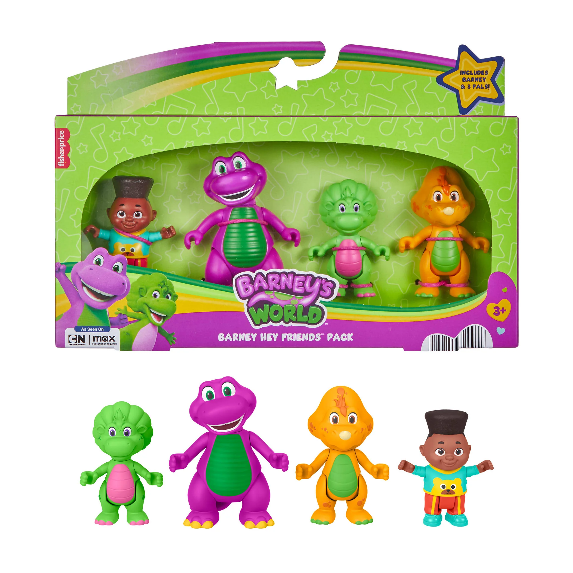 Fisher-Price Barney's World Barney Hey Friends Pack With 4 Figures - Image 6