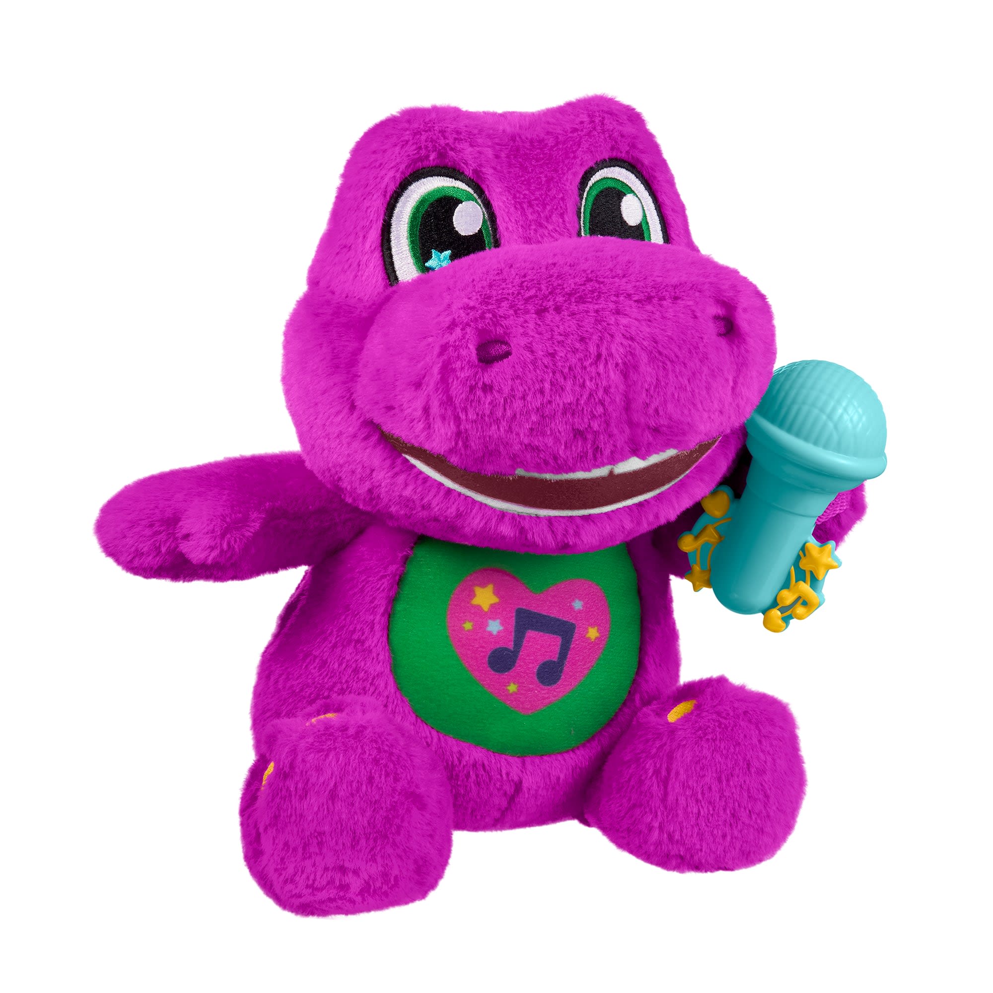 Fisher-Price Barney's World Sing Along Barney Plush, 10.5-Inch Figure, Songs, Sounds & Soft Texture