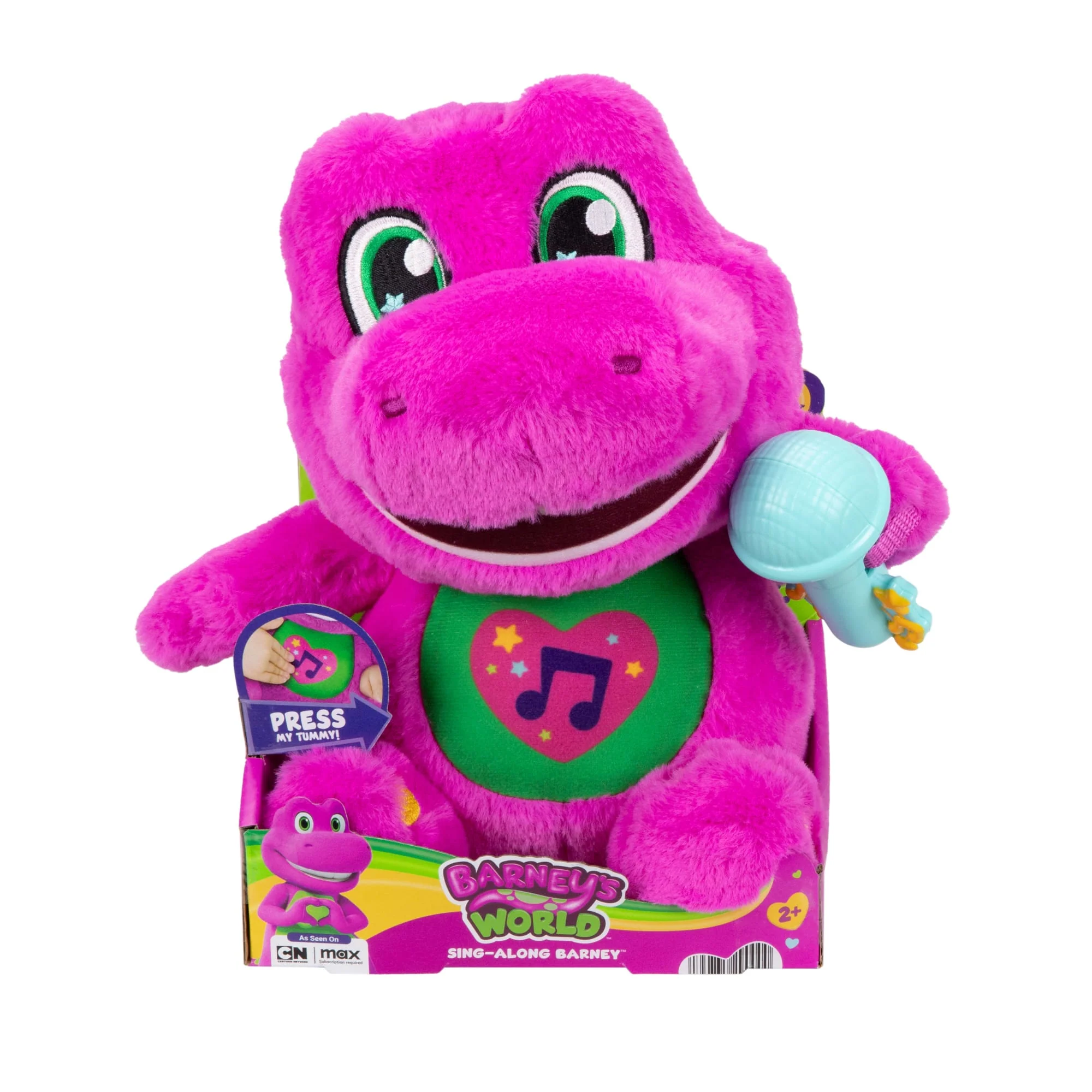 Fisher-Price Barney's World Sing Along Barney Plush, 10.5-Inch Figure, Songs, Sounds & Soft Texture - Image 6