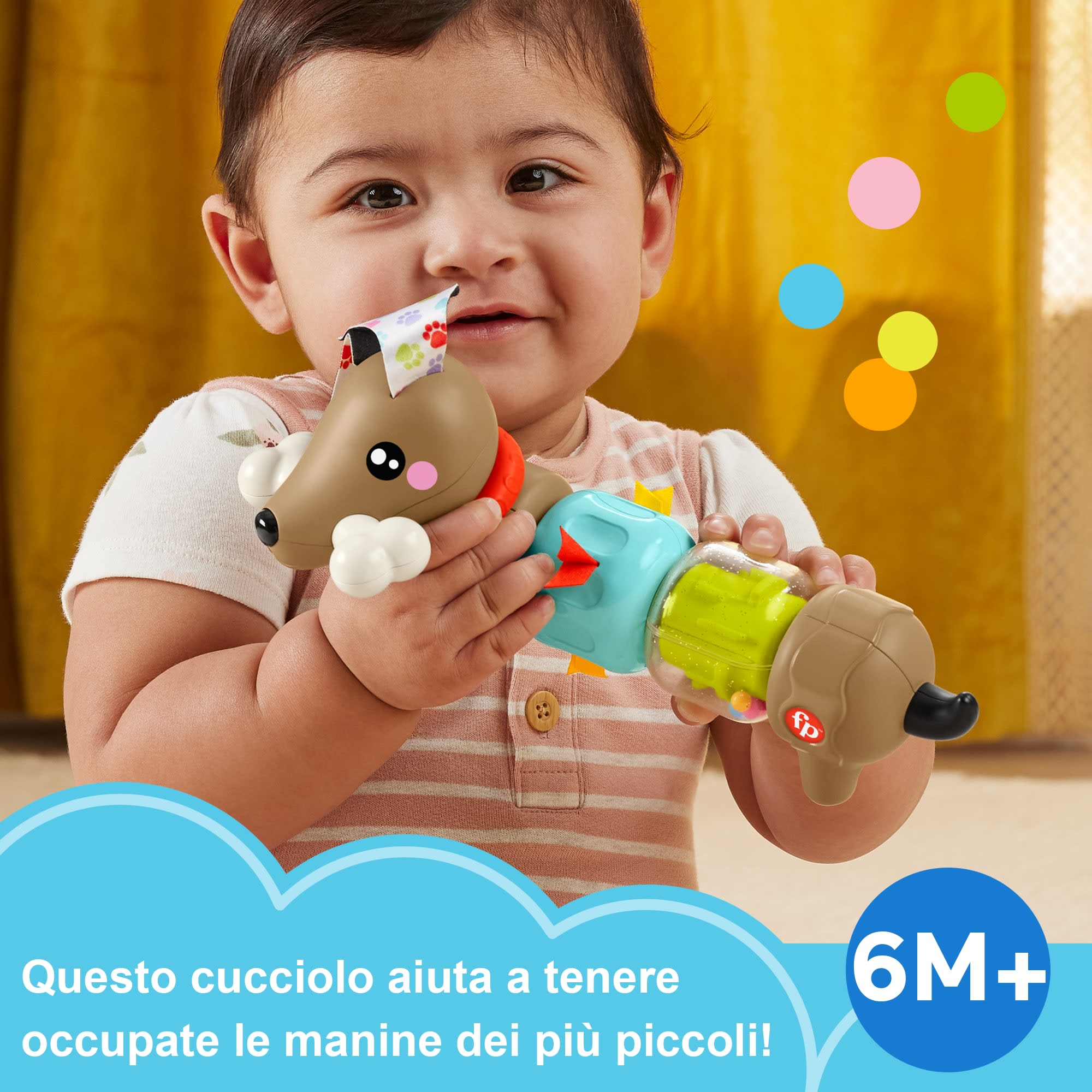 Fisher-Price Fp Pets Bassotto Gira E Gioca, Giocattolo Sensoriale Per Le Capacità Motorie Complesse Per Bambini - Image 2