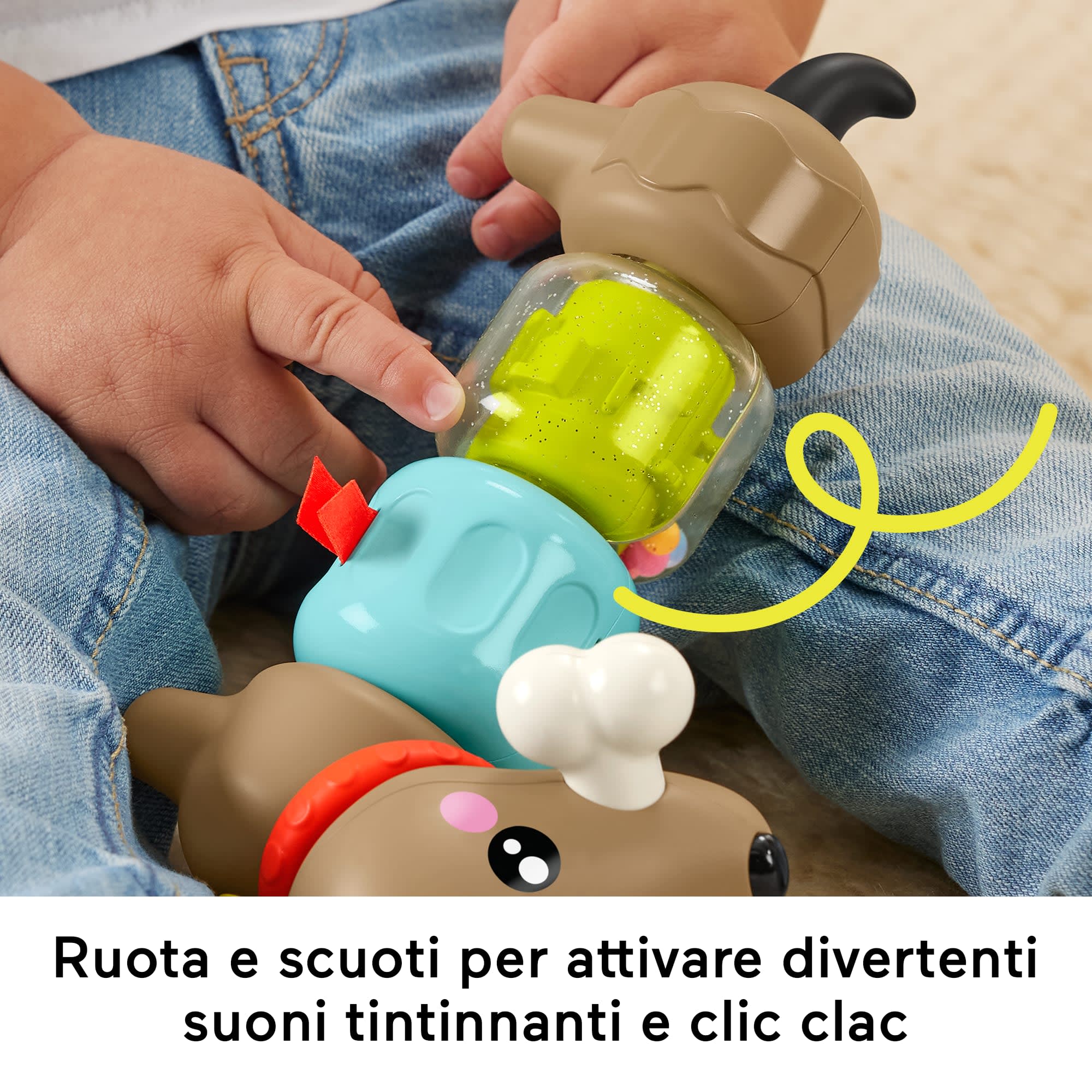 Fisher-Price Fp Pets Bassotto Gira E Gioca, Giocattolo Sensoriale Per Le Capacità Motorie Complesse Per Bambini - Image 3