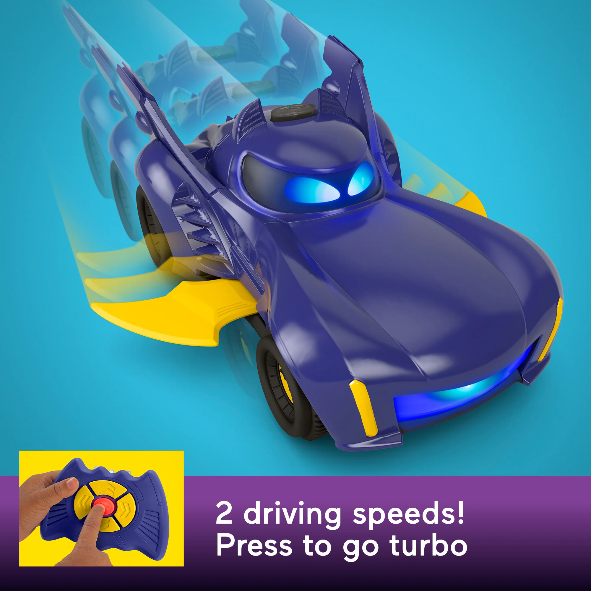 Fisher-Price Batwheels Bam The Batmobile Transforming RC - Image 4