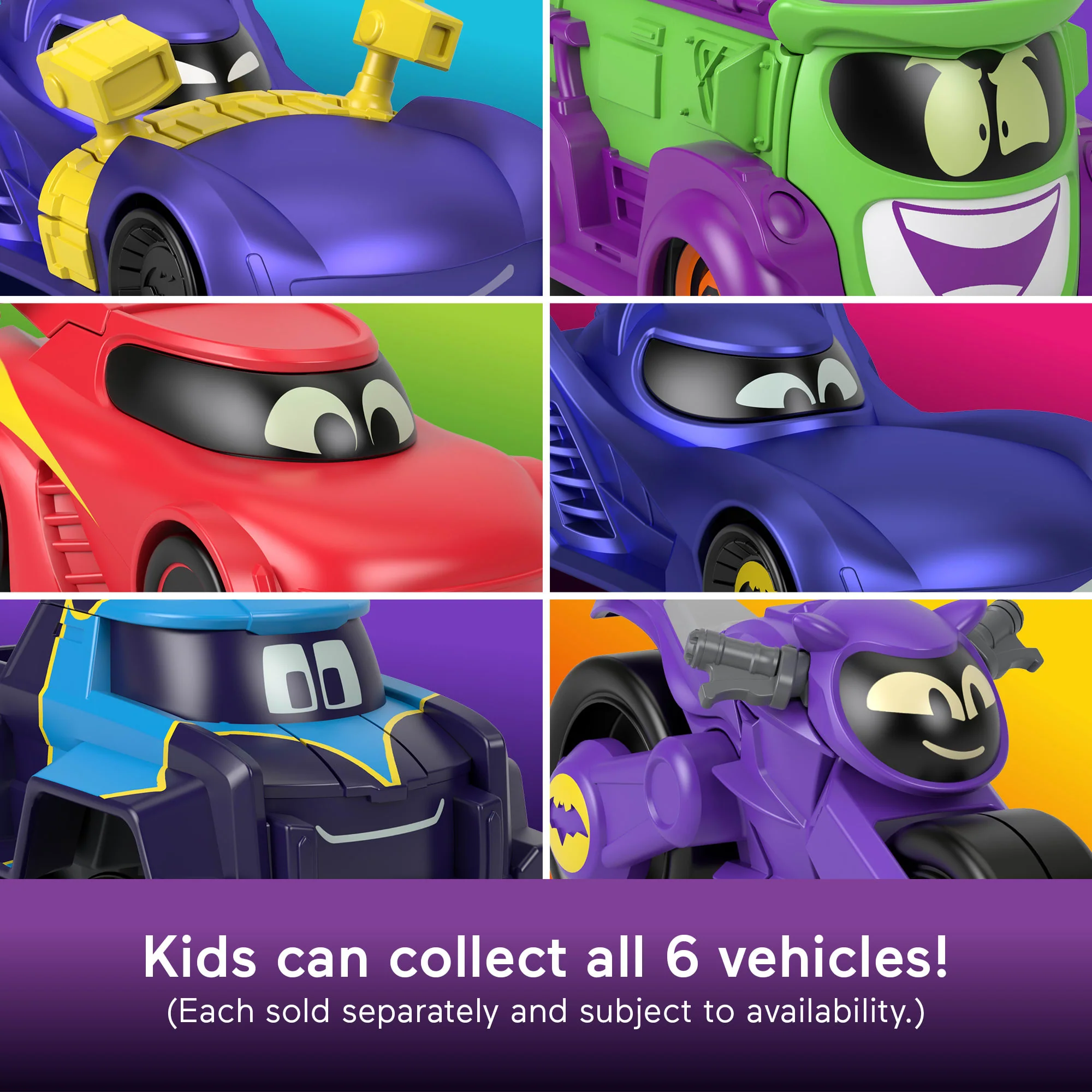 Fisher-Price Dc Batwheels 1:55 Scale Diecast Toy Cars Collection, Preschool Toys - Image 5