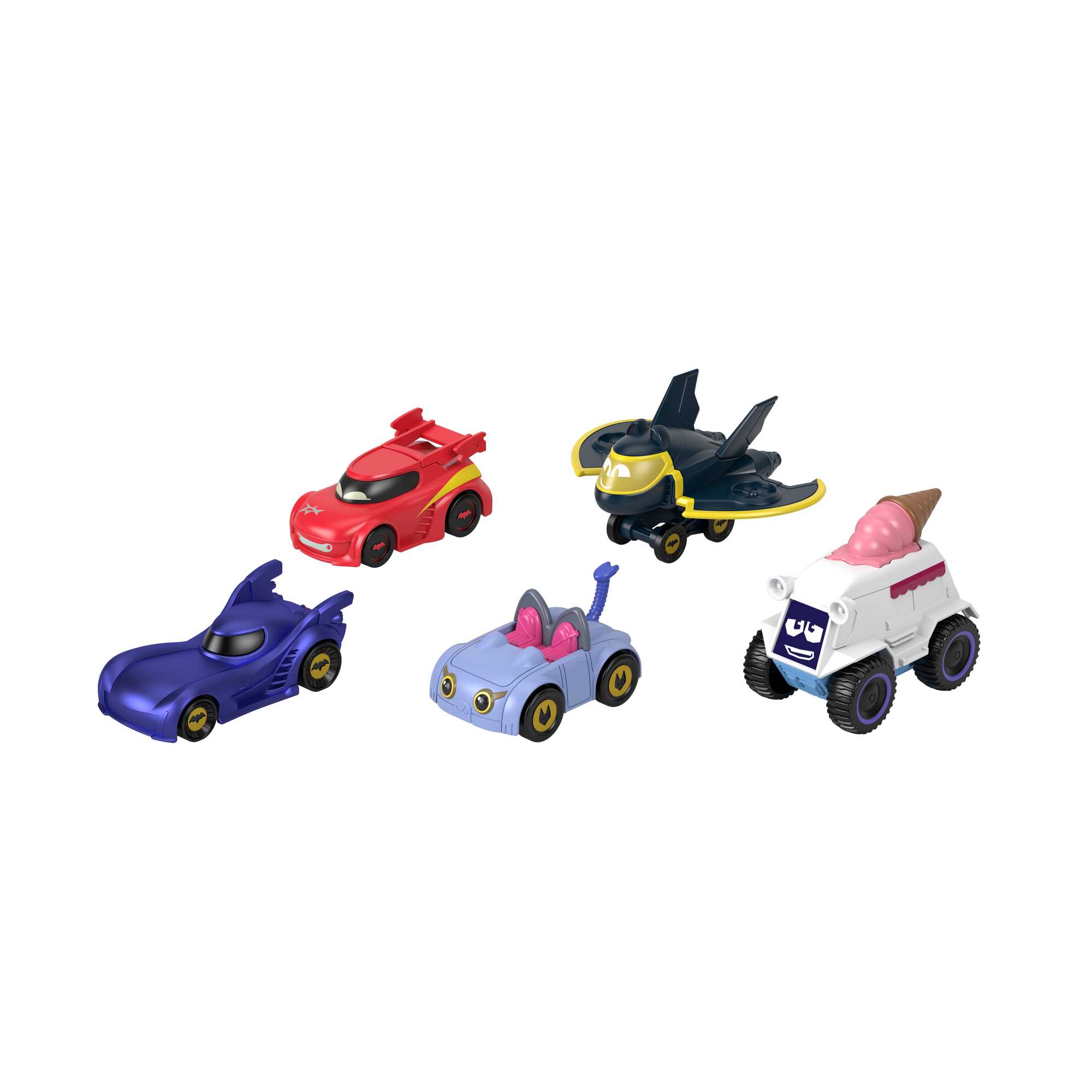 Fisher-Price Dc Batwheels 1:55 Scale Vehicle Multipack, Batcast Metal Diecast Cars, 5 Pieces - Image 6