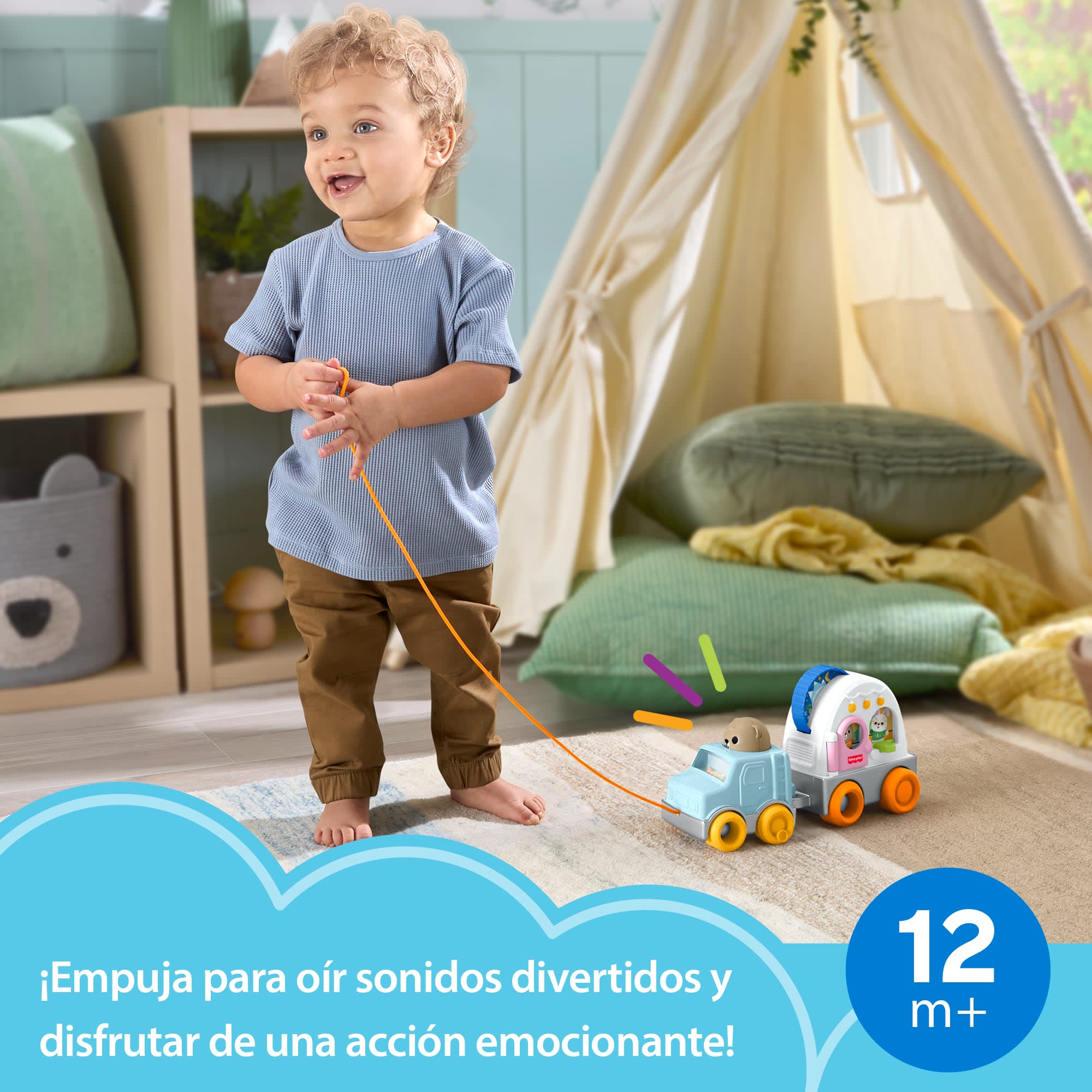 Caravana Arrastrable Del Bosque De La Amistad De Fisher-Price, Vehículo De Juguete Con Actividades Para Bebés Y Niños Pequeños - Image 2