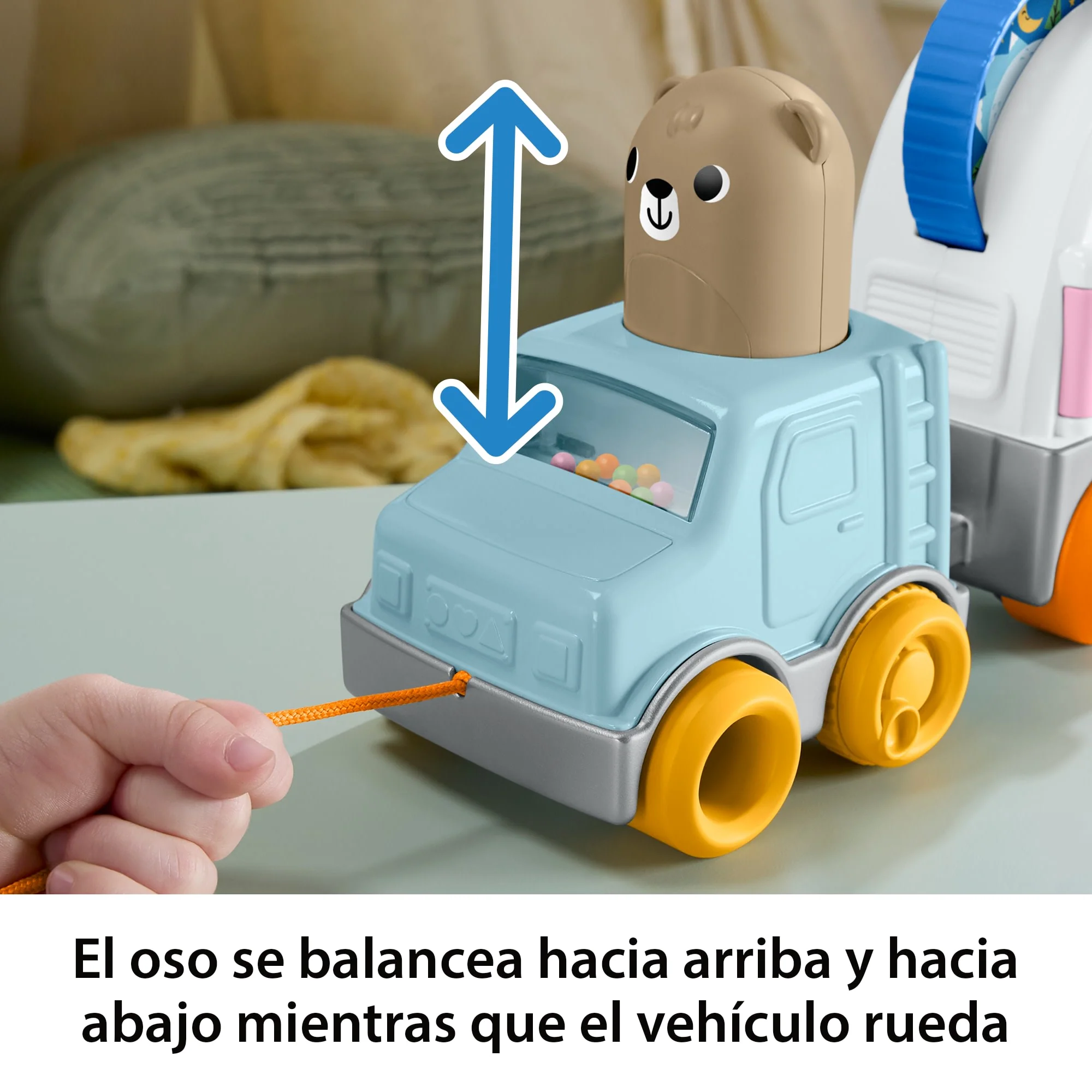 Caravana Arrastrable Del Bosque De La Amistad De Fisher-Price, Vehículo De Juguete Con Actividades Para Bebés Y Niños Pequeños - Image 3