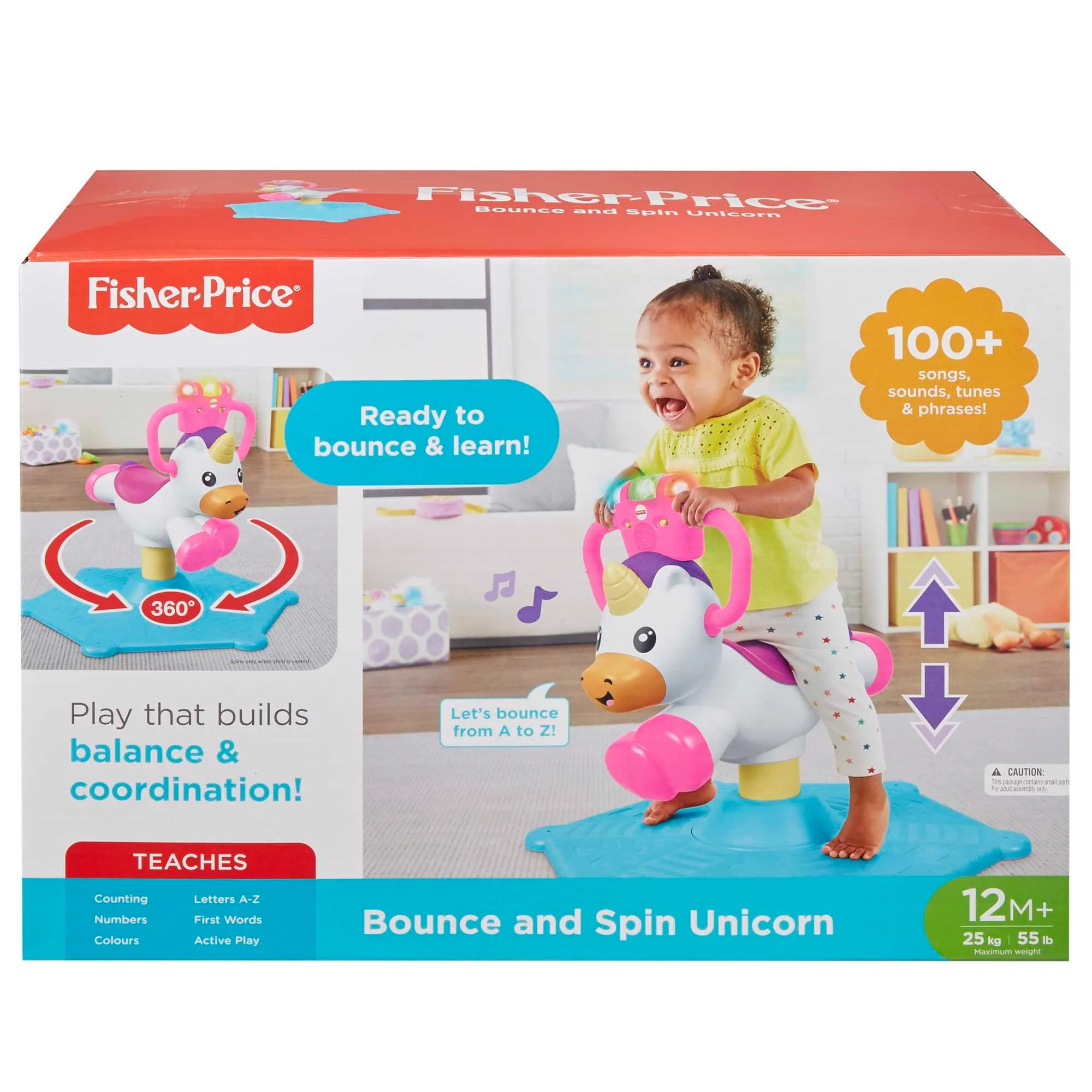 Fisher-Price Bounce and Spin Unicorn - Image 3