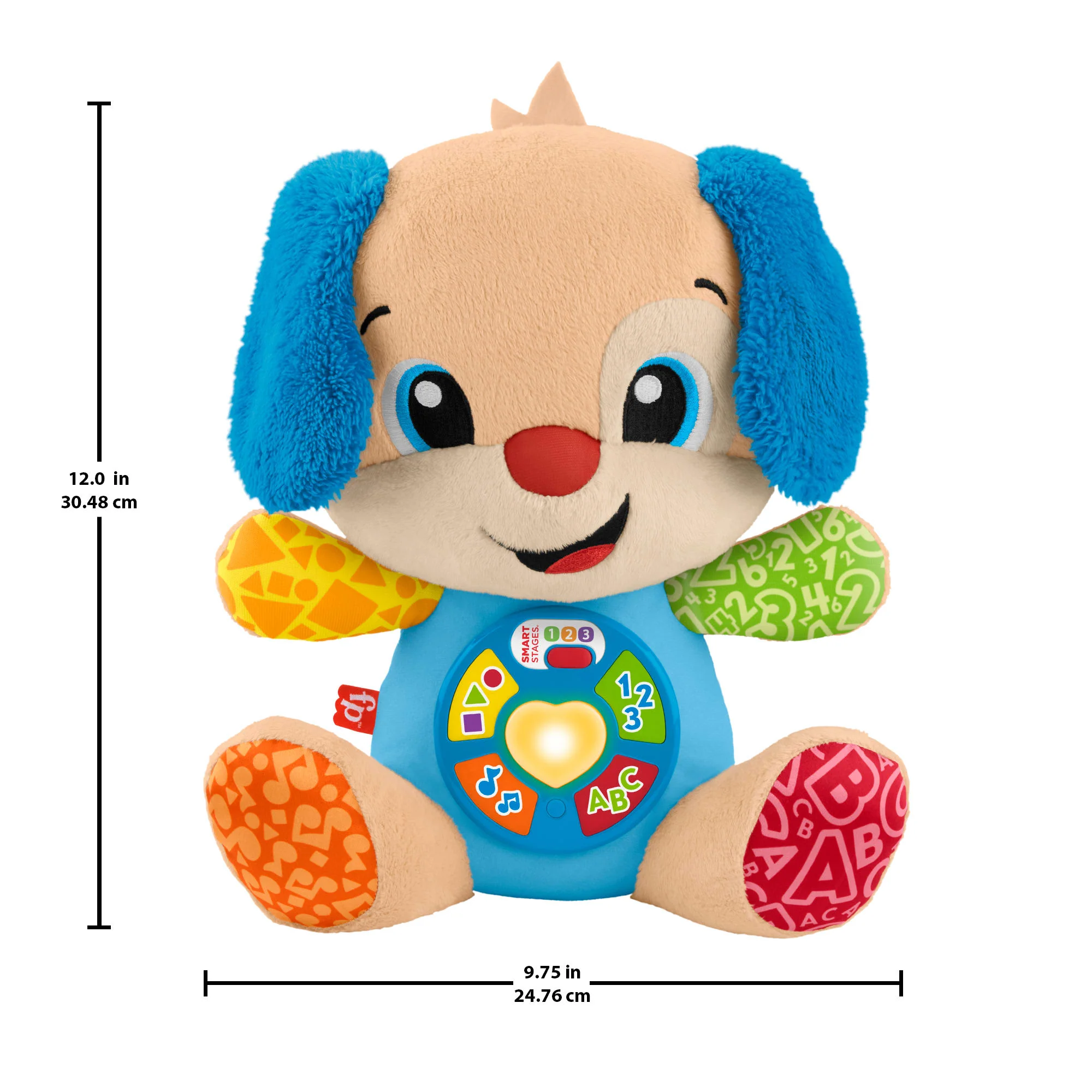 Fisher-Price Ridi E Impara Peluche Musicale Cagnolino Smart Stages, Giocattolo Musicale Per L'Apprendimento Per Neonati, Versione Multilingue - Image 5